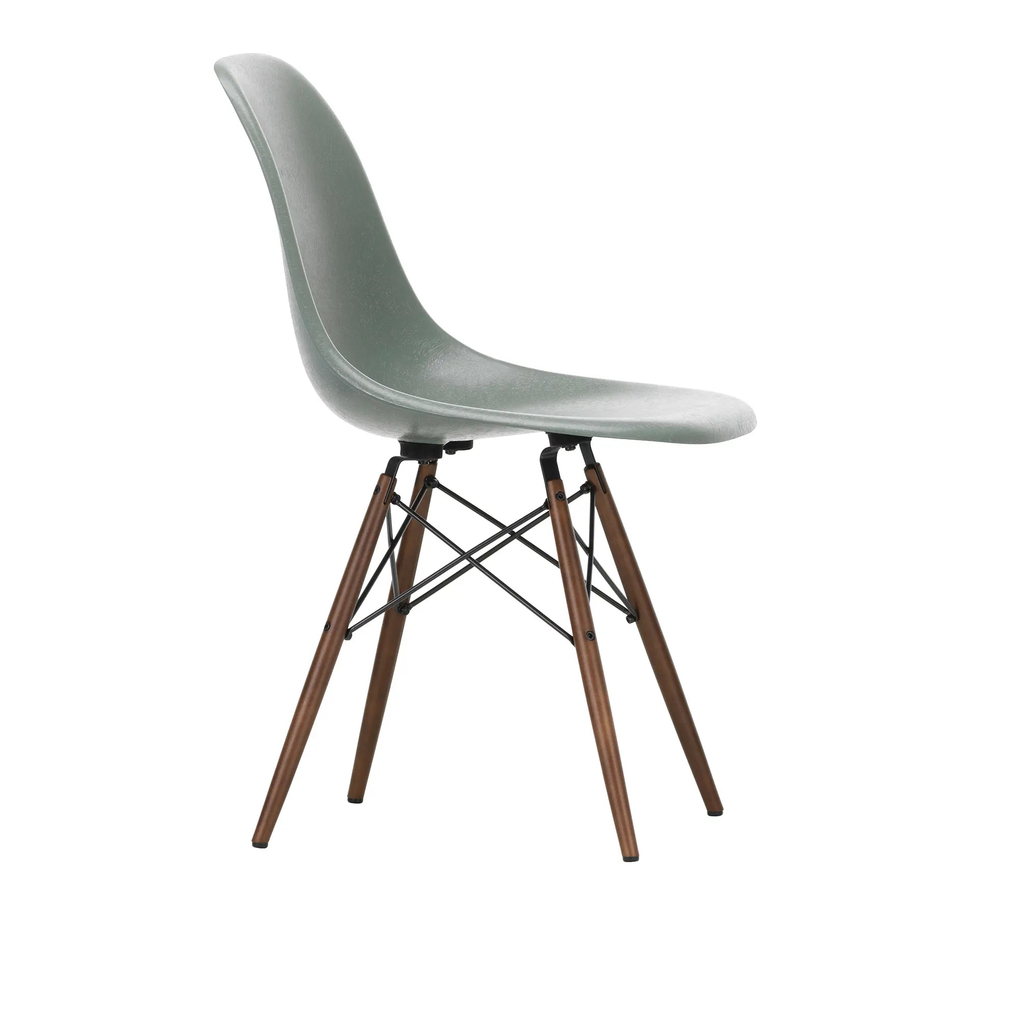 Eames Fiberglass Chair DSW stol Dark Maple