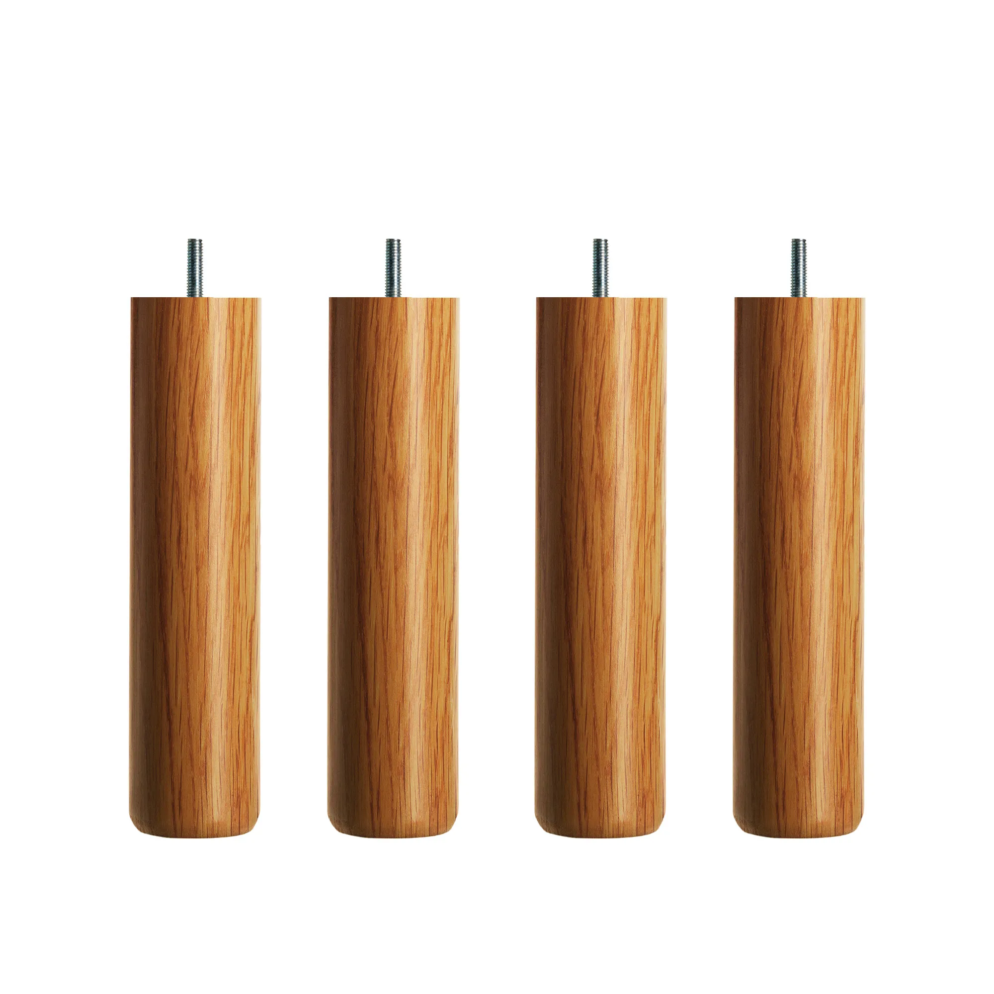 DUX Inspiration sängben runda oljad ek 4-pack