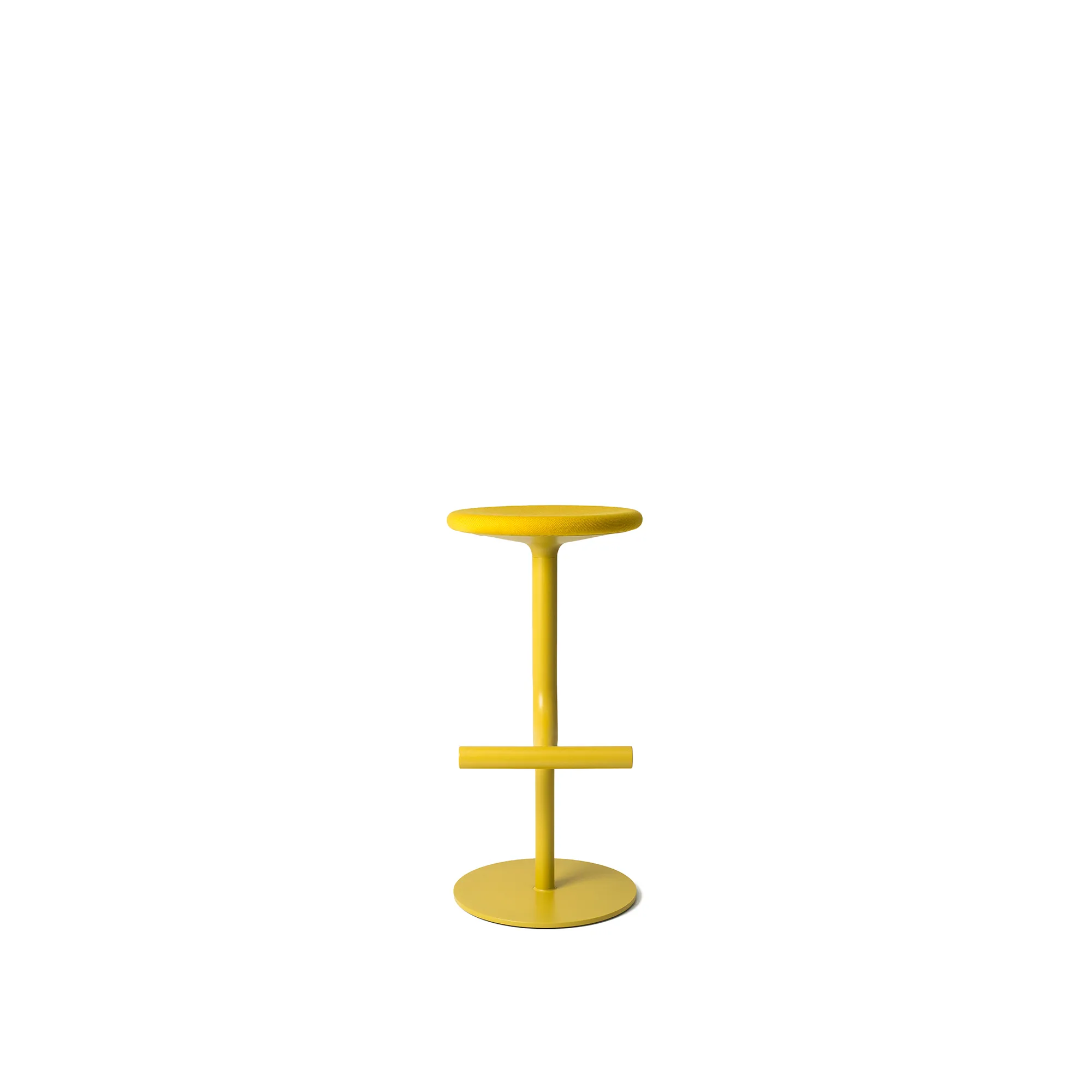 Tibu Stool Yellow lime/Seat uph Steelcut 435 Lime