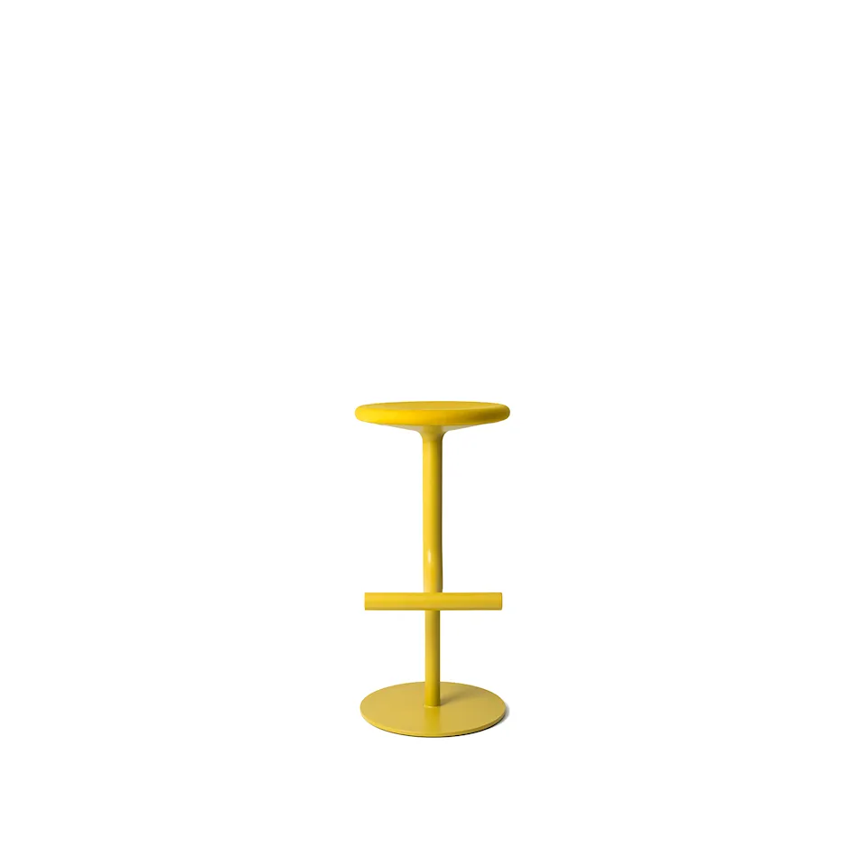 Tibu Stool Yellow lime/Seat uph Steelcut 435 Lime