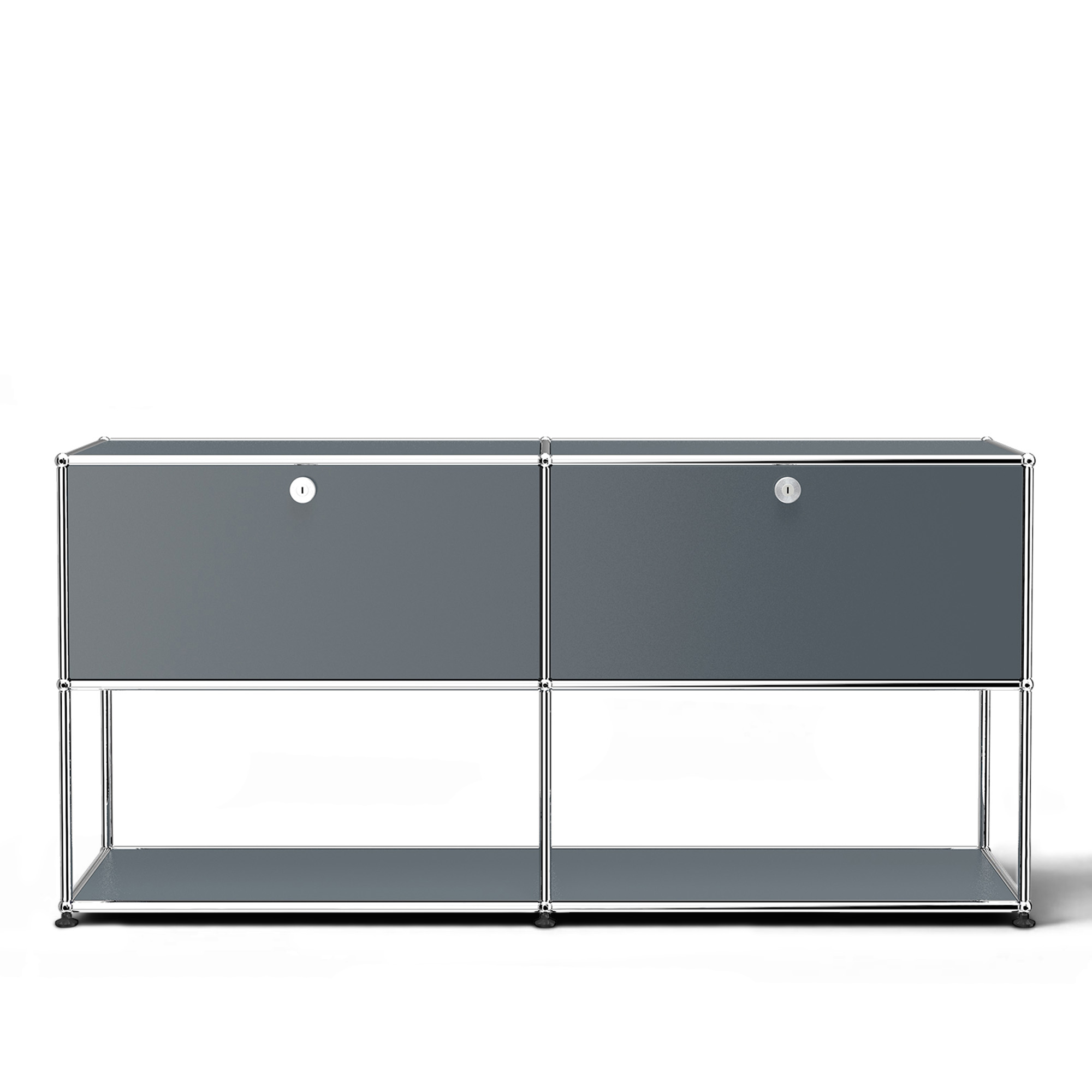 USM - USM Haller 40 Sideboard Mid-Grey - Sk&auml;nkar och sideboards - Fritz Haller & Paul Sch&auml;rer - Gr&aring; - Metall