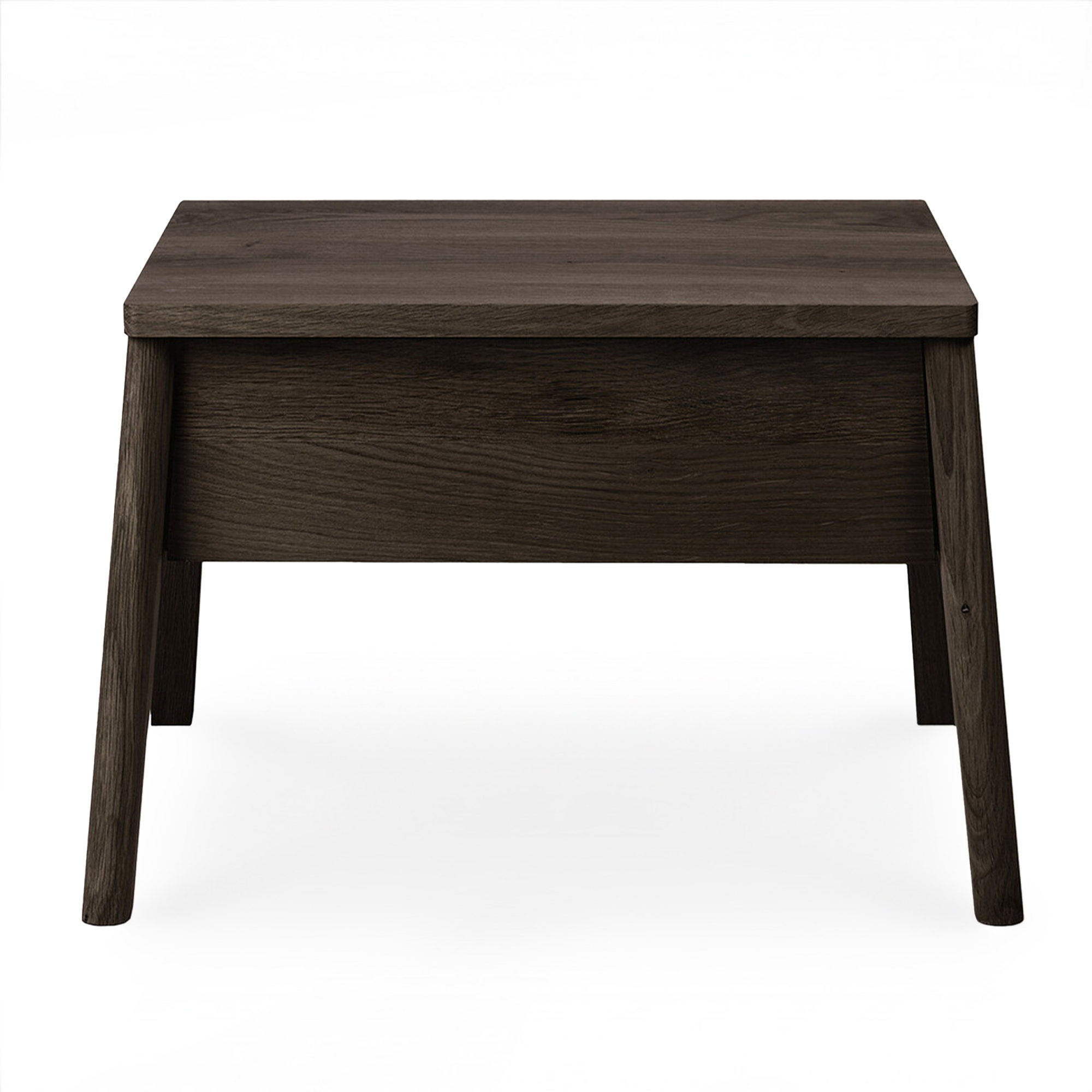 Ethnicraft - Varnished Oak Air Bedside Table - Sängbord - Alain Van Havre - Träfärgad - Trä | Möbler - Bord - Sängbord | Möbelexperten
