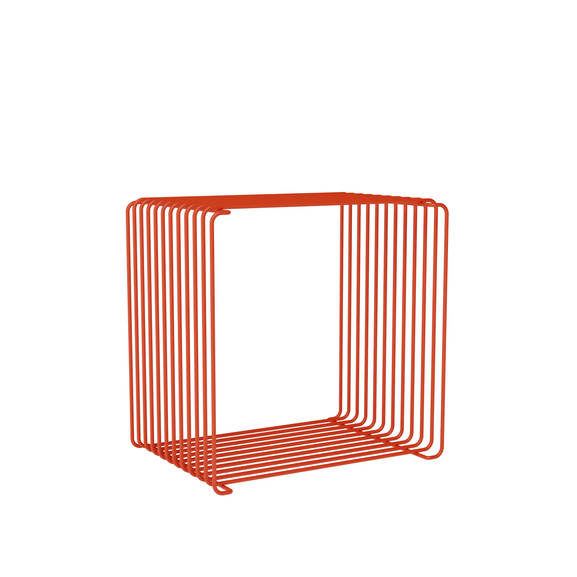 Panton Wire Single hylla, djup 25,7 cm  - Rosehip