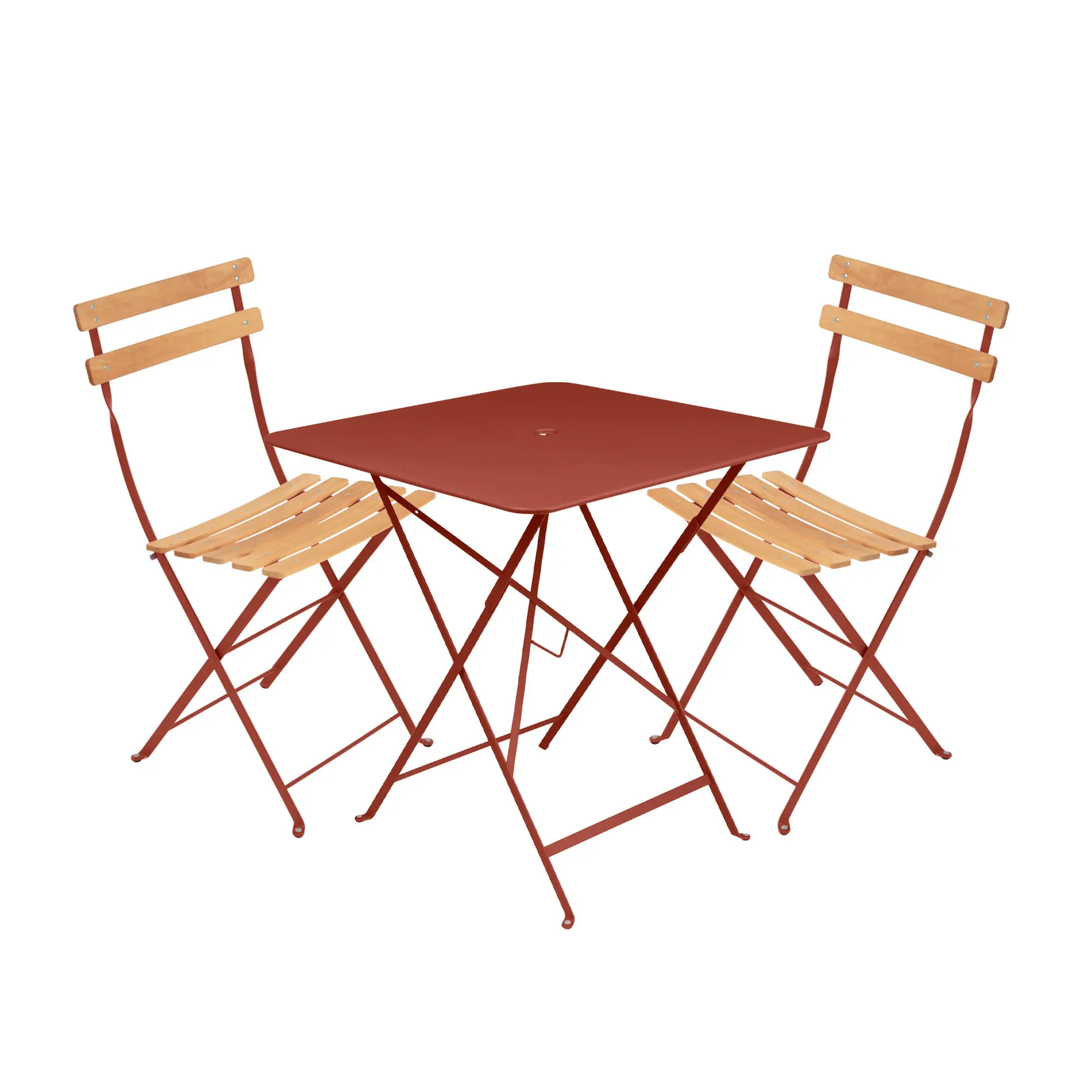 Bistro spisegruppe bord 71cm & 2 tre stoler