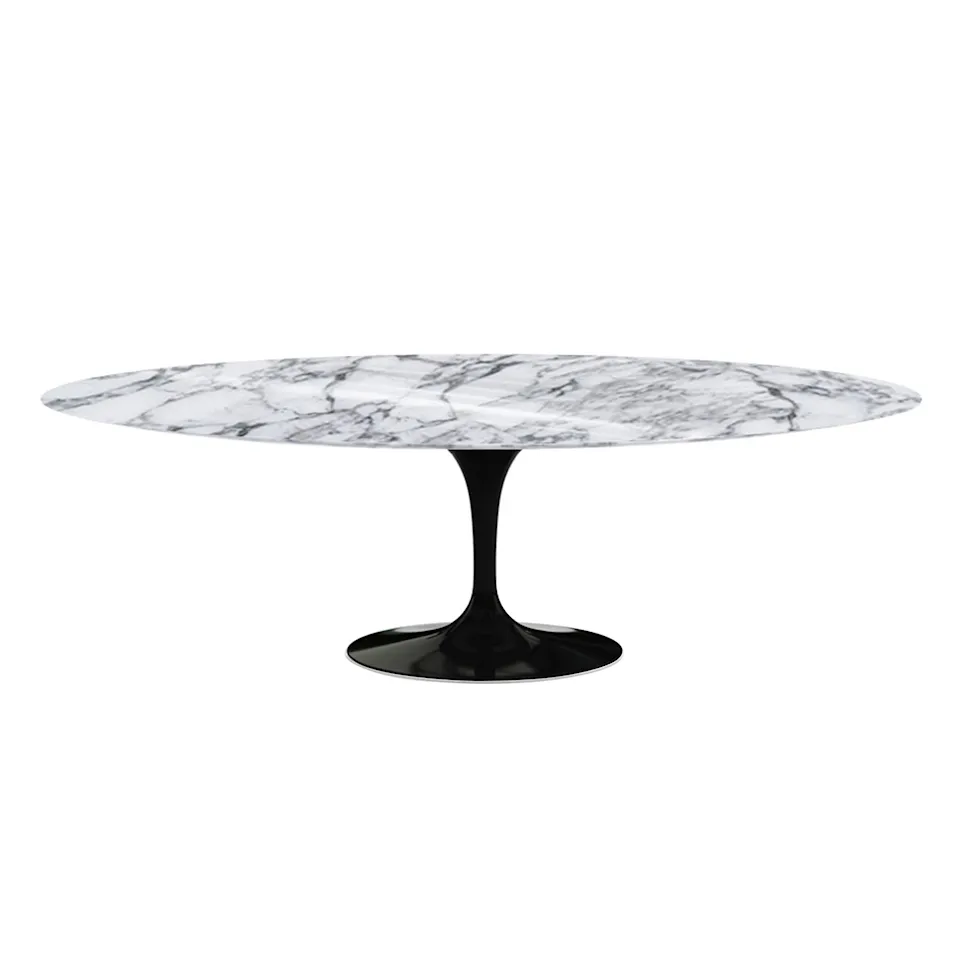 Saarinen Oval matbord 244 cm Black