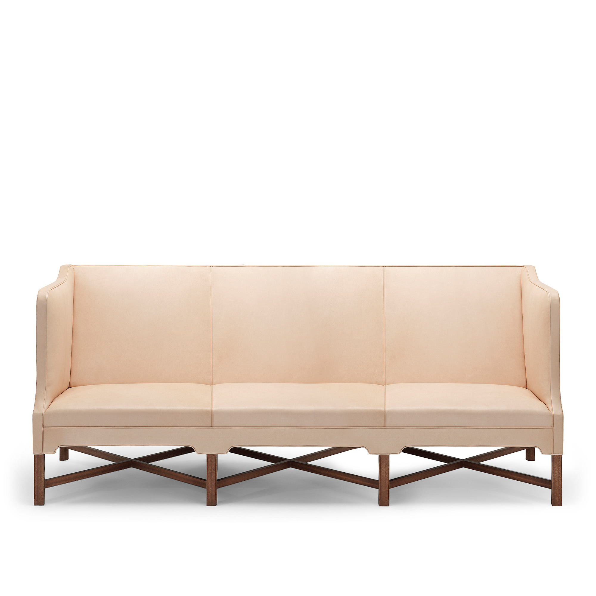 Carl Hansen - KK41181 Soffa med höga sidor Oak Oil Sif 90 - Soffor - Kaare Klint - Träfärgad - Läder/Trä | Möbler - Soffor Och Dagbäddar - Soffor | Möbelexperten