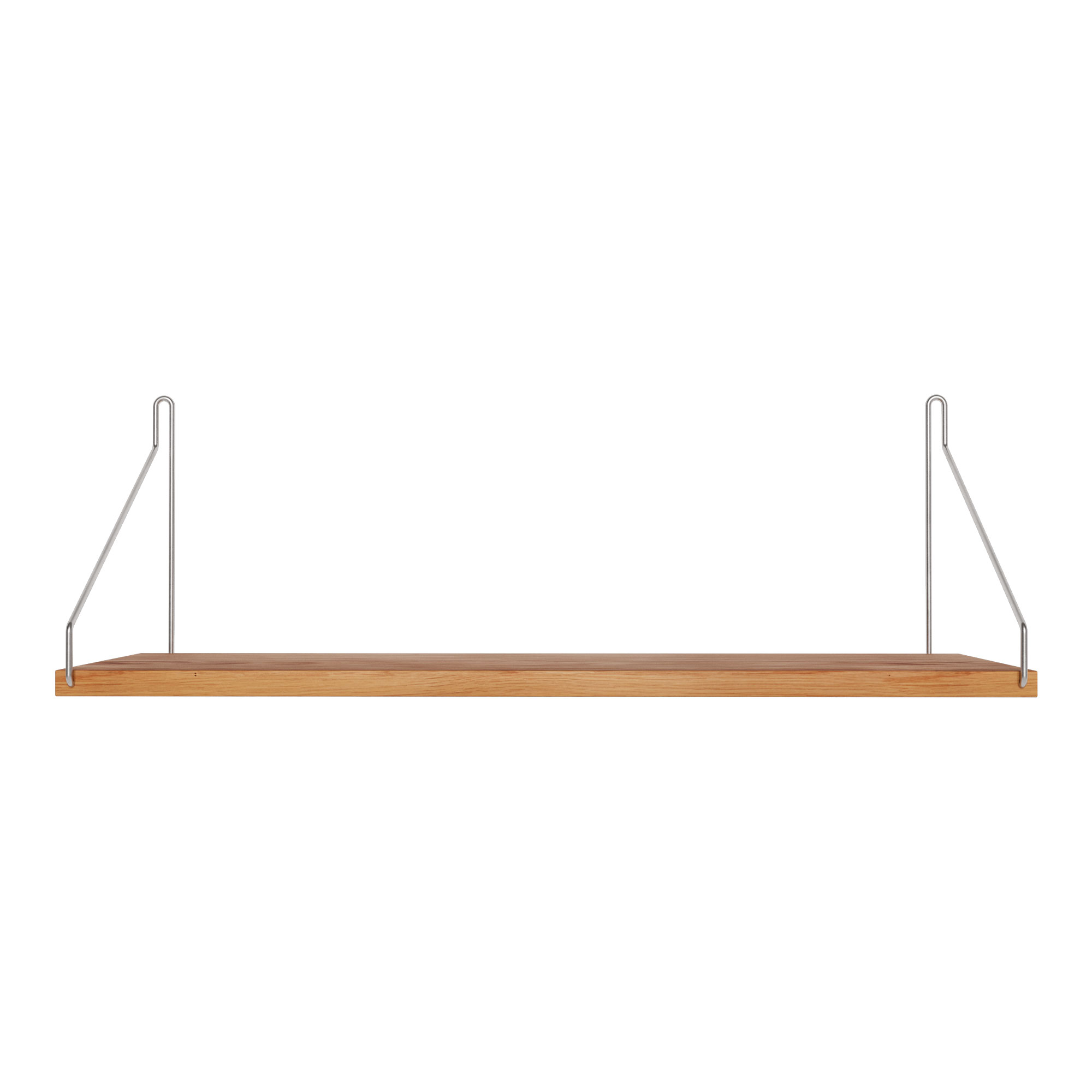 Frama - Single Shelf vägghylla Natural Oak / Stainless Steel D20 W60 - Kim Richardt - Beige - Trä |  | Möbelexperten