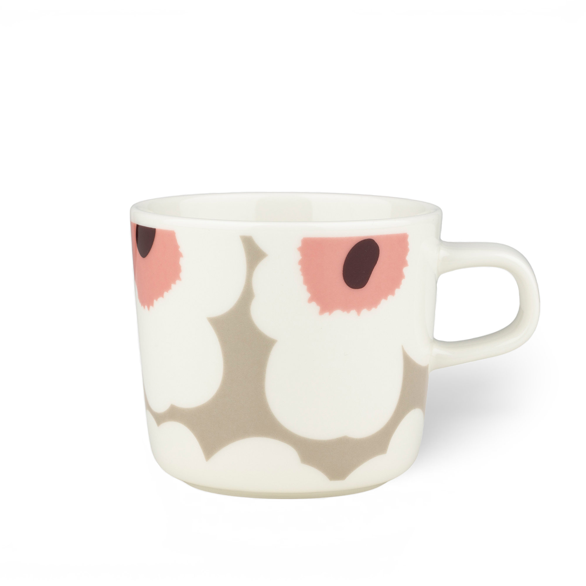 Marimekko - Unikko Coffee Cup 2dl White Clay Rose - Kaffekoppar