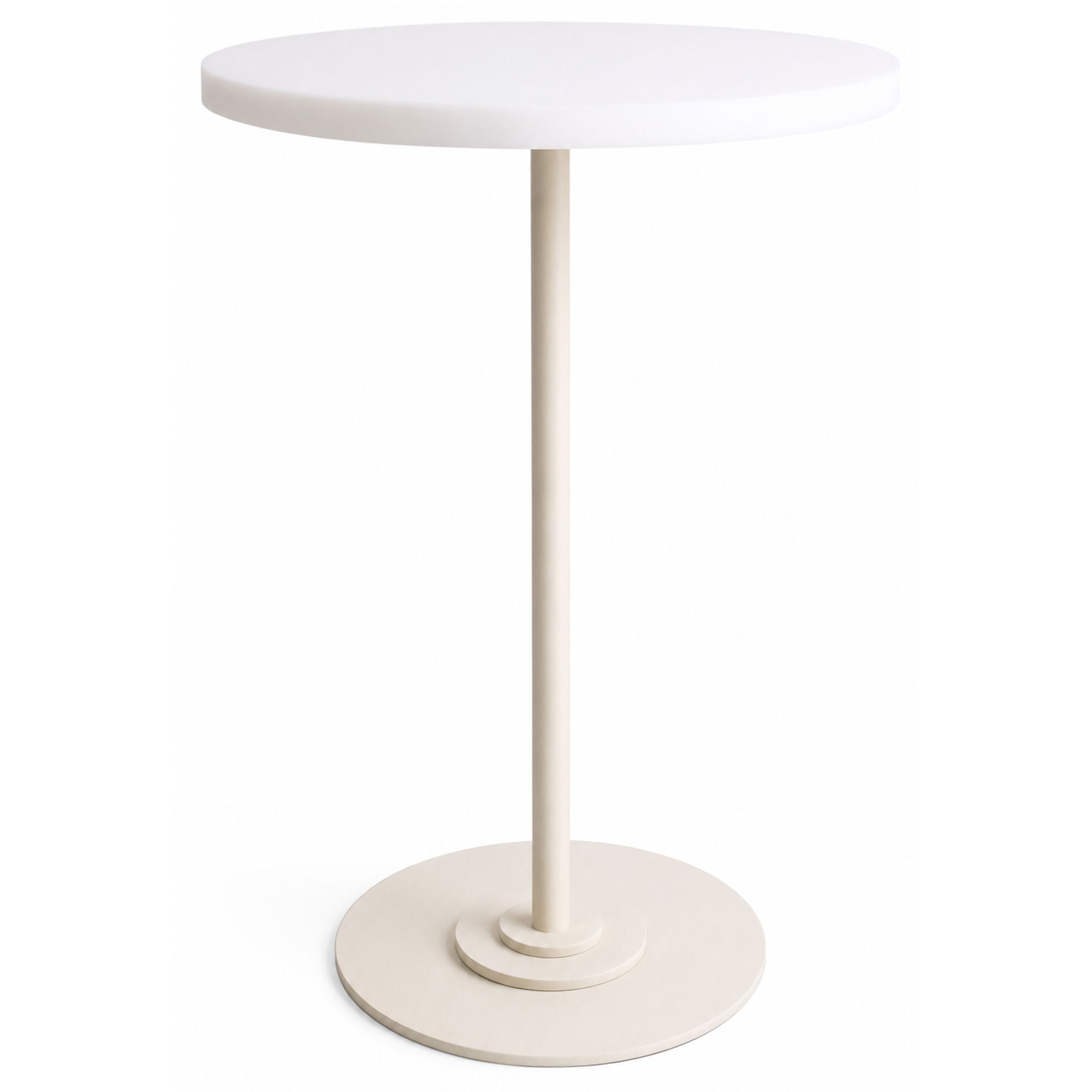 Frama - Table 57 matbord 55 cm warm white / white - Matbord - Per Holland Bastrup - Vit - Metall | Möbler - Bord - Matbord | Möbelexperten