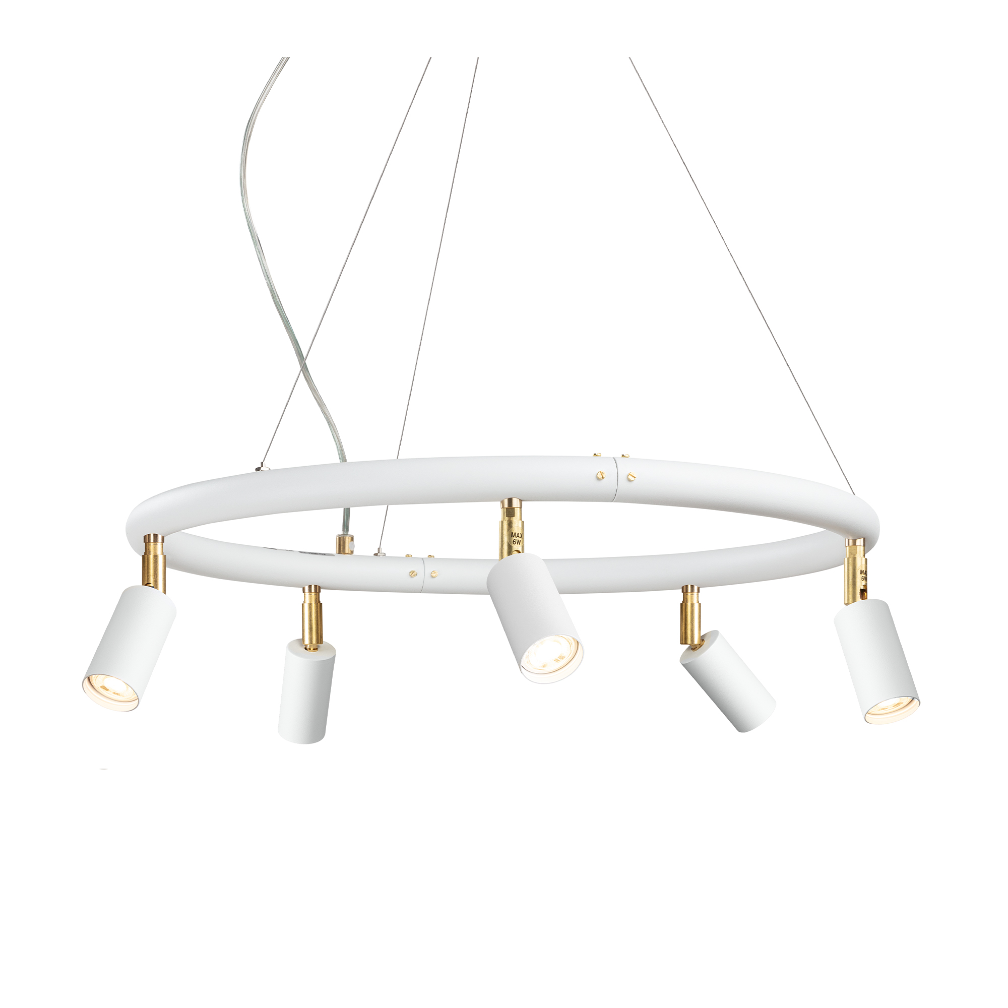 Örsjö Belysning - Starlight chandelier Ø60cm – White textured lacquer RAL 9016 - Takkronor - Jonas Bohlin - Vit | Belysning - Taklampor - Takkronor | Möbelexperten