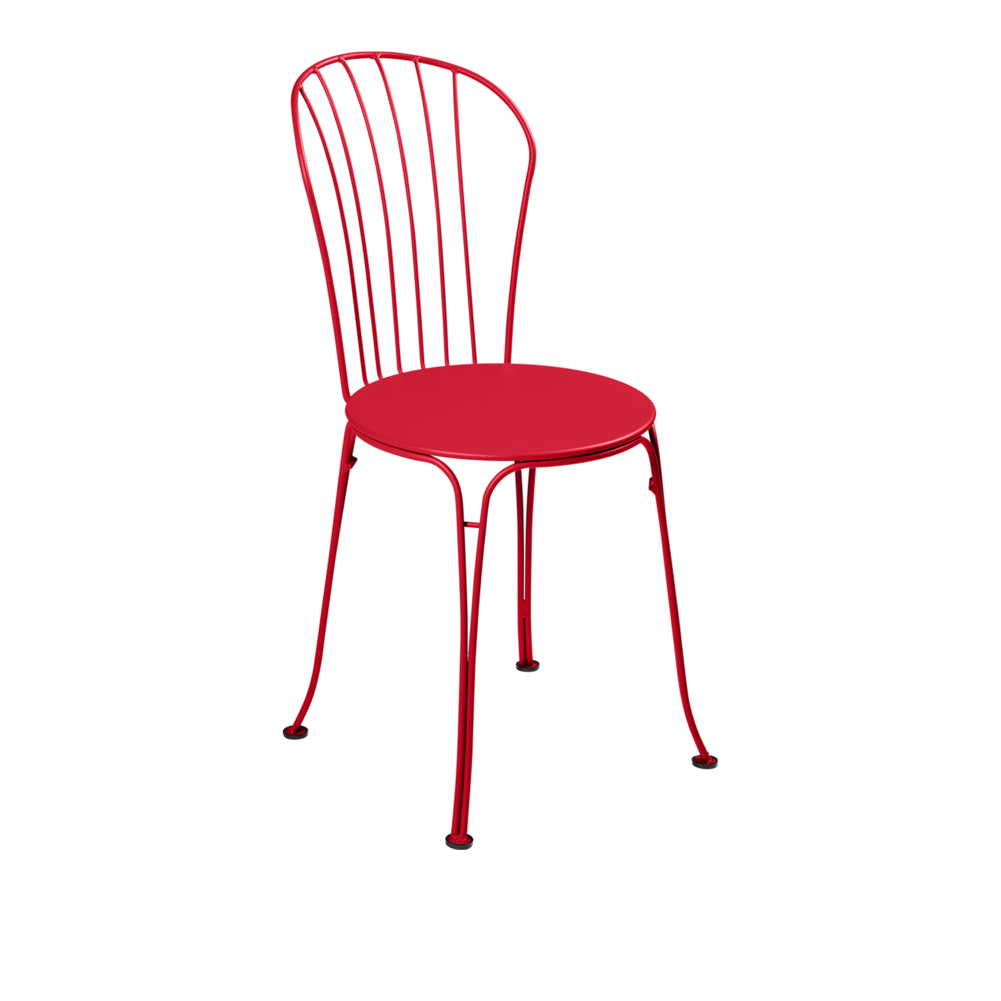 Fermob - Opéra+ Chair, Poppy - Matstolar utomhus - Studio Fermob - Röd - Metall