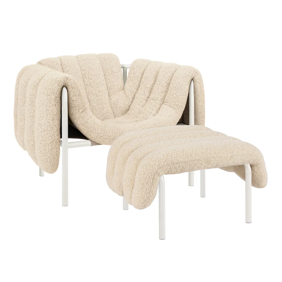 Puffy Lounge Chair + Ottoman