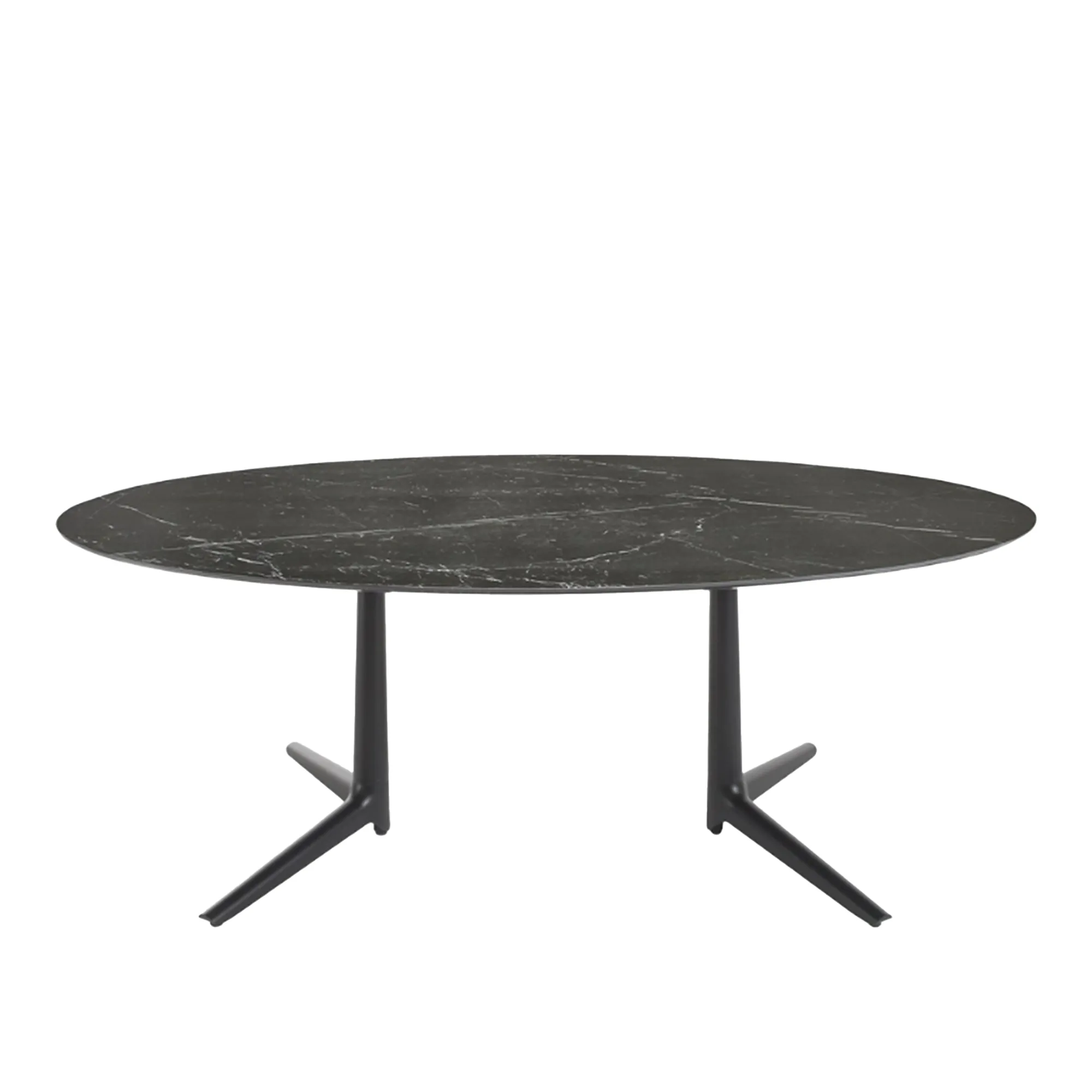 Multiplo XL 4084 oval bord 192x118cm svart marmor