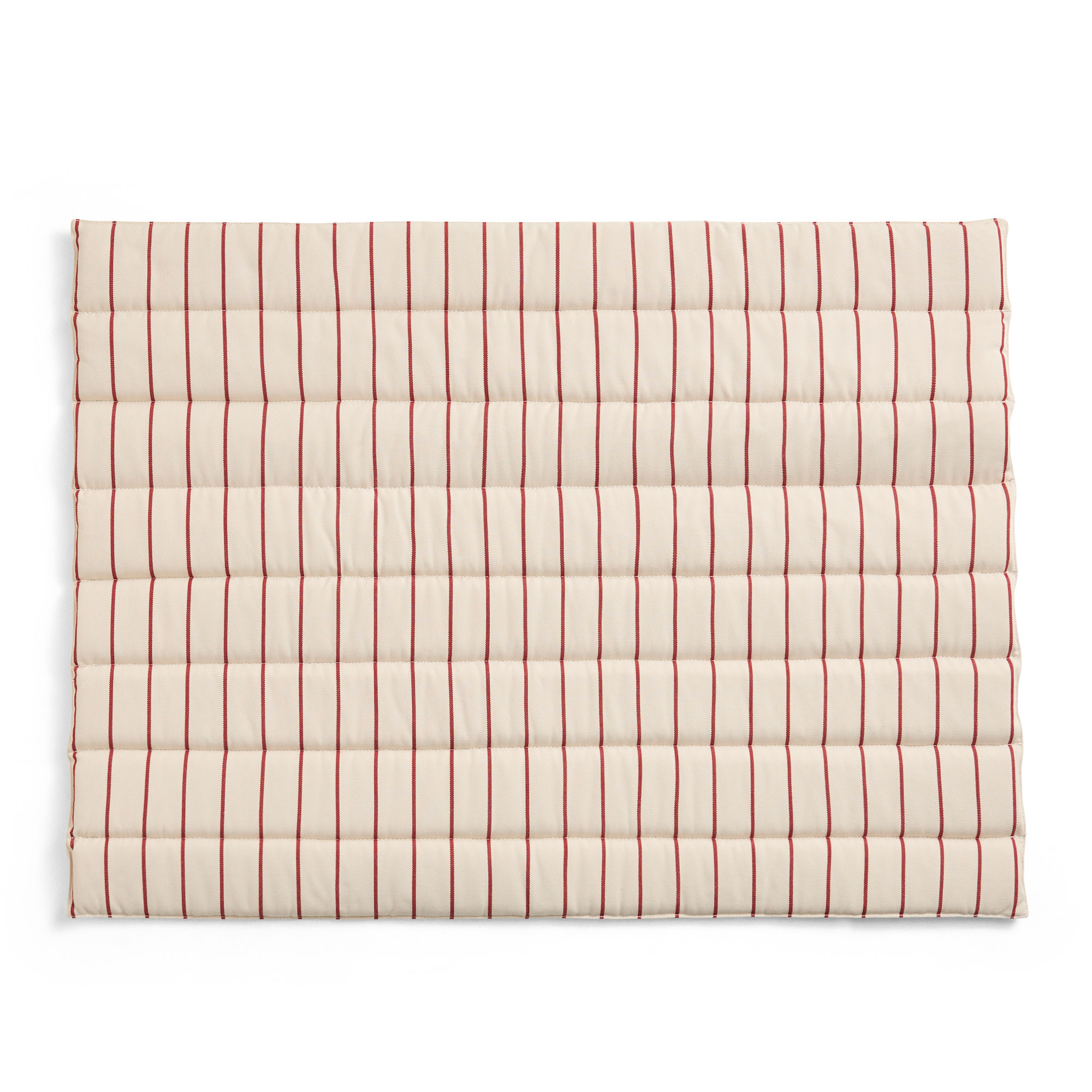 HAY - Outdoor Market Sofa Cushion beige with red stripe - Utendørsputer & Puter - Jasper Morrison - Beige - Plast