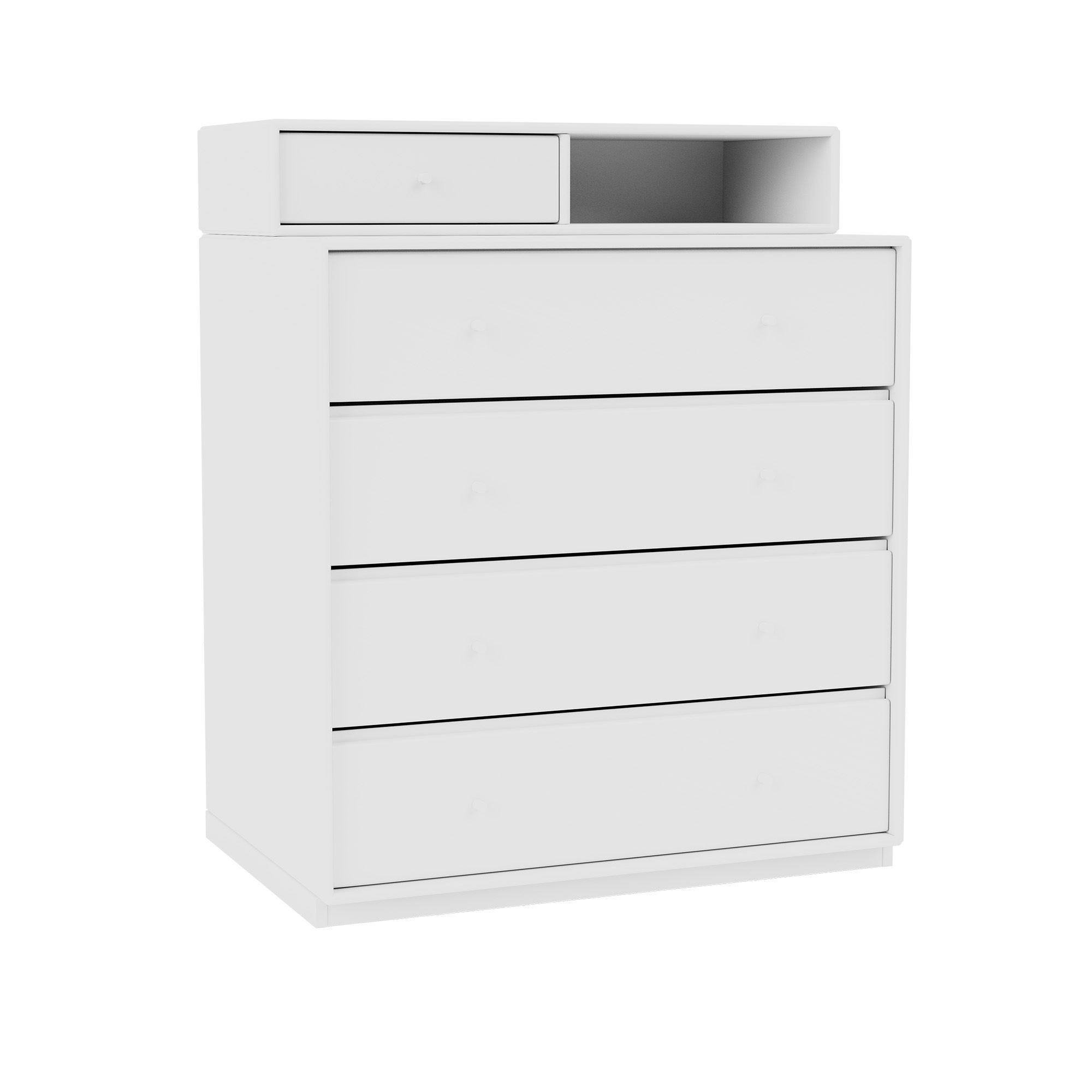 Montana - Keep Chest Of Drawers, Plinth H3 cm - New White - Byråer - Peter J. Lassen - Vit - Trä | Möbler - Förvaring Och Hyllor - Byråer | Möbelexperten