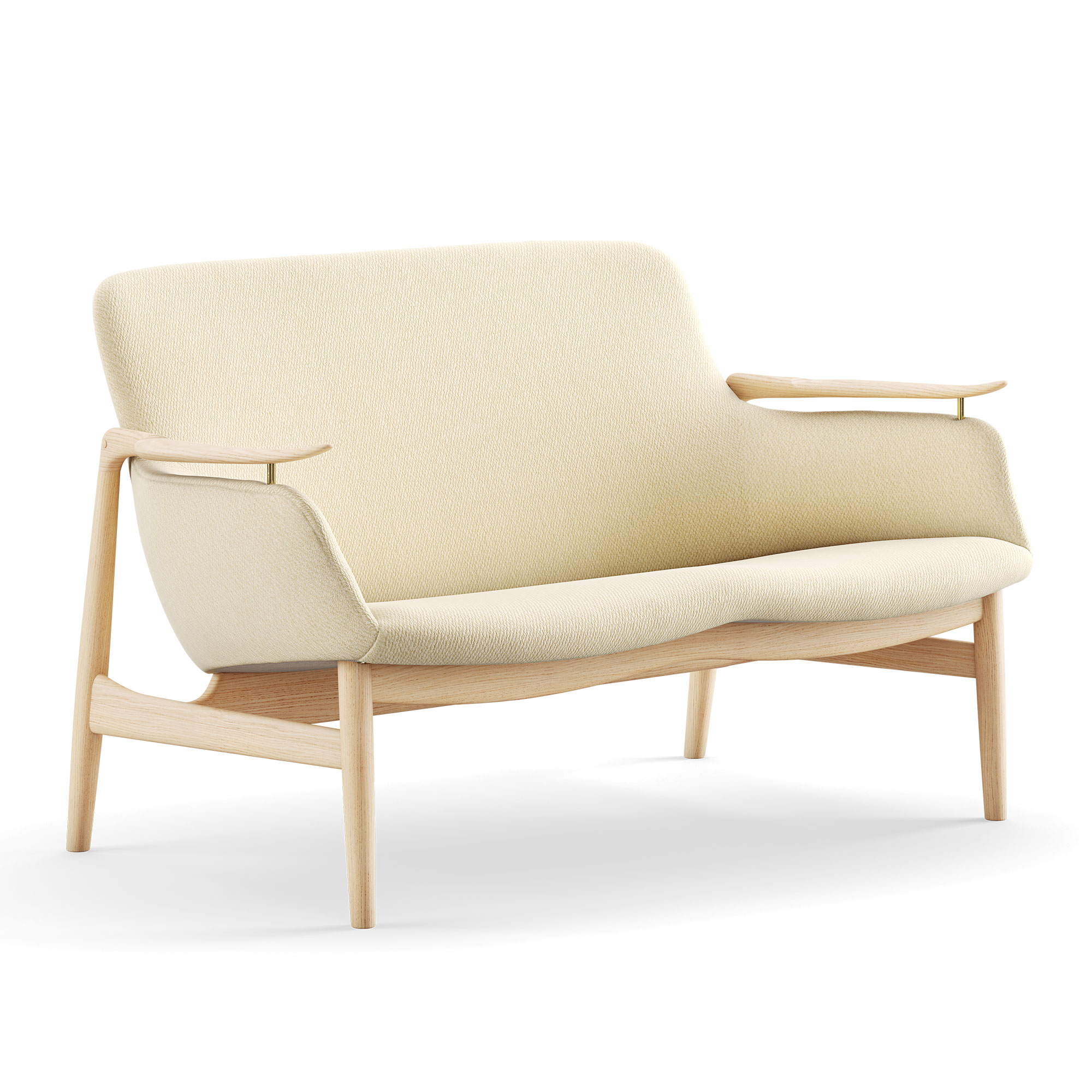 House of Finn Juhl - 53 Sofa, Clear oiled oak, Cat. 4 Vidar 1511 - Soffor - Finn Juhl - Beige,Träfärgad | Möbler - Soffor Och Dagbäddar - Soffor | Möbelexperten
