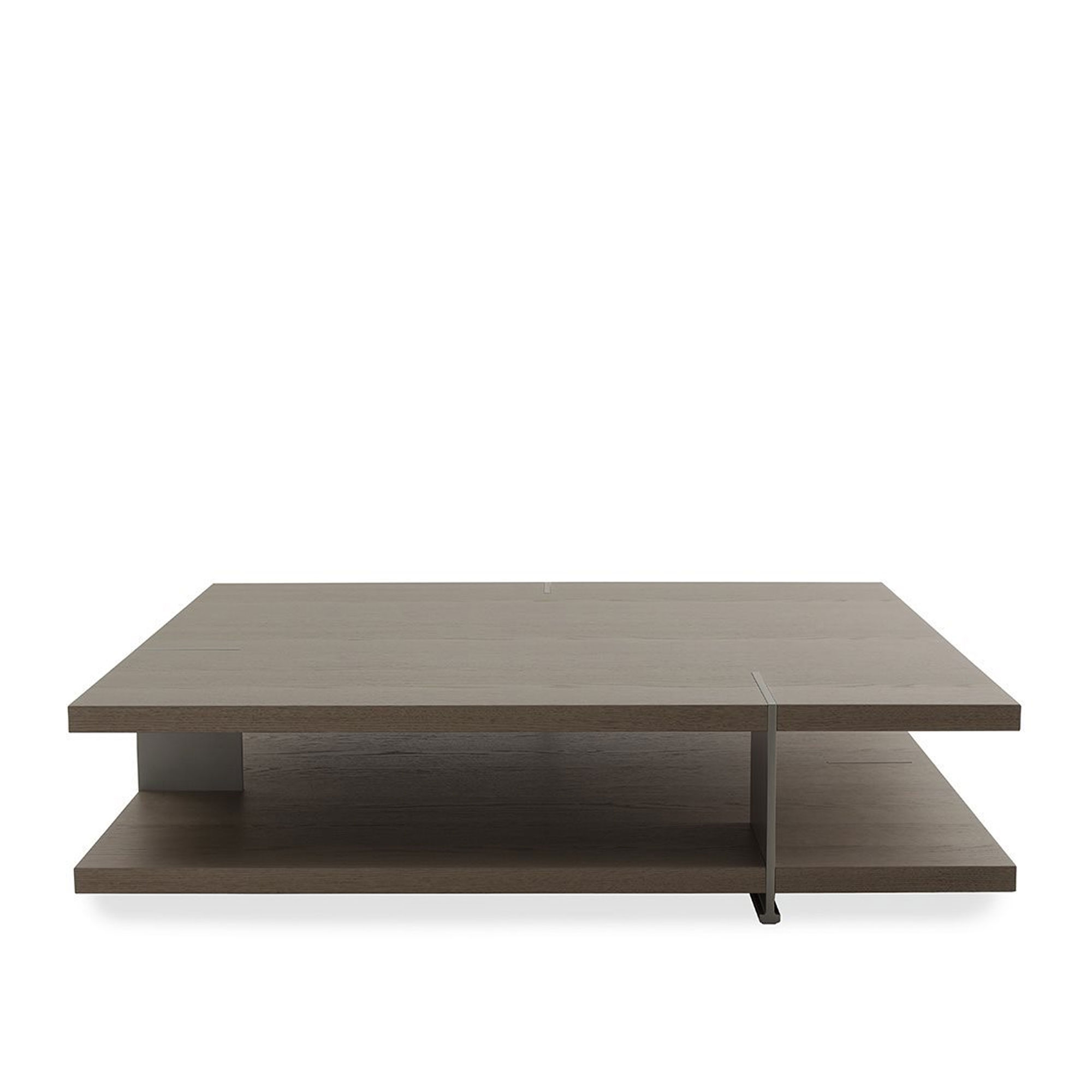 Poliform - Bristol salongbord TC140GN, Spessart Oak, Top: Spessart Oak, Feet: Matt Brown Nickel - Sofabord - Jean-Marie Massaud - Flerfarget - Metall/Tre