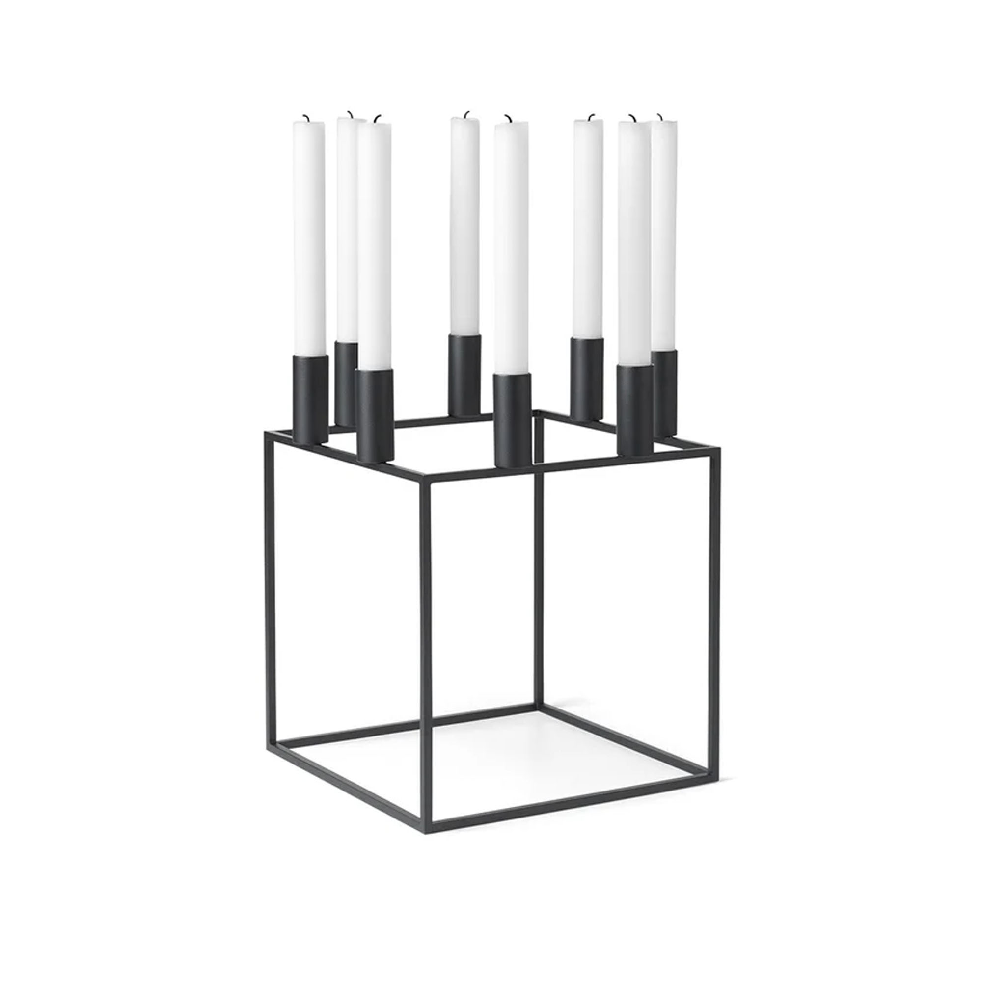 Audo Copenhagen - Kubus 8, Candle Holder, Black - Ljusstakar & ljuslyktor - Mogens Lassen - Svart