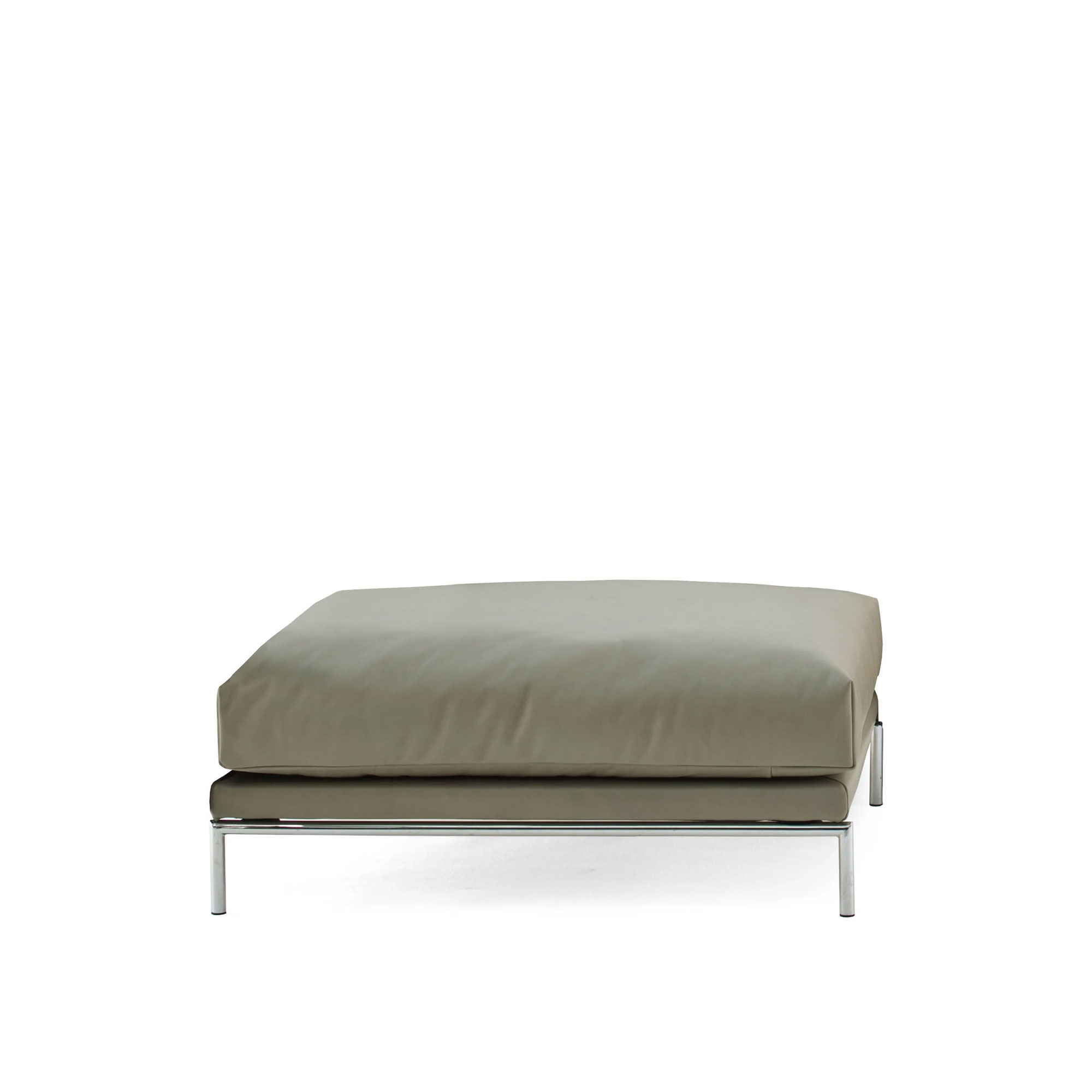 Moroso - Gentry Pouf 90X75,Fabric Cat. S Orsetto A8844 - Fotpallar - Patricia Urquiola - Beige - Metall/Textilmaterial/Syntetiskt/Skum