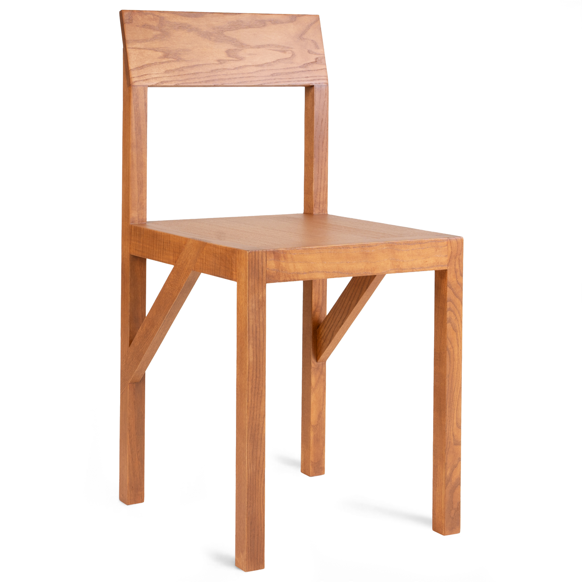 Frama - Bracket Chair Warm Brown Ash - Matstolar - Brun - Tr&auml;