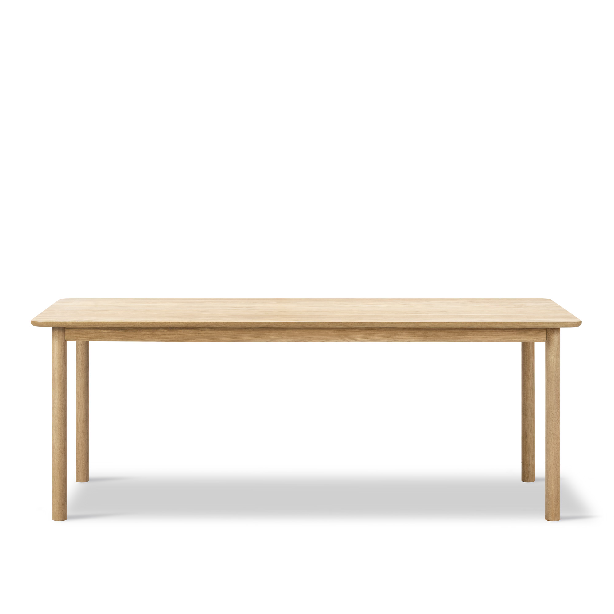 Fredericia Furniture - Plan Wood Table - 4 leg - 200 x 100 cm - height 73 cm - Oak light oil - Rounded edge - Oak light oil - Matbord - Edward Barber & Jay Osgerby
