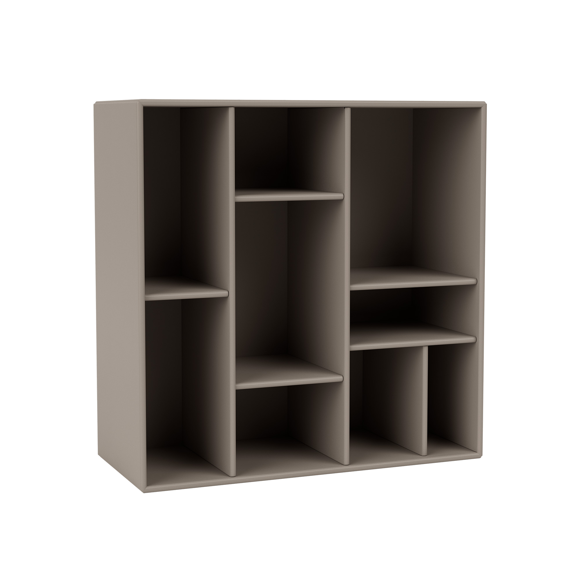 montana - compile decorative shelf 141-truffle 04 suspension rails - vägghyllor - peter j. lassen - beige - trä