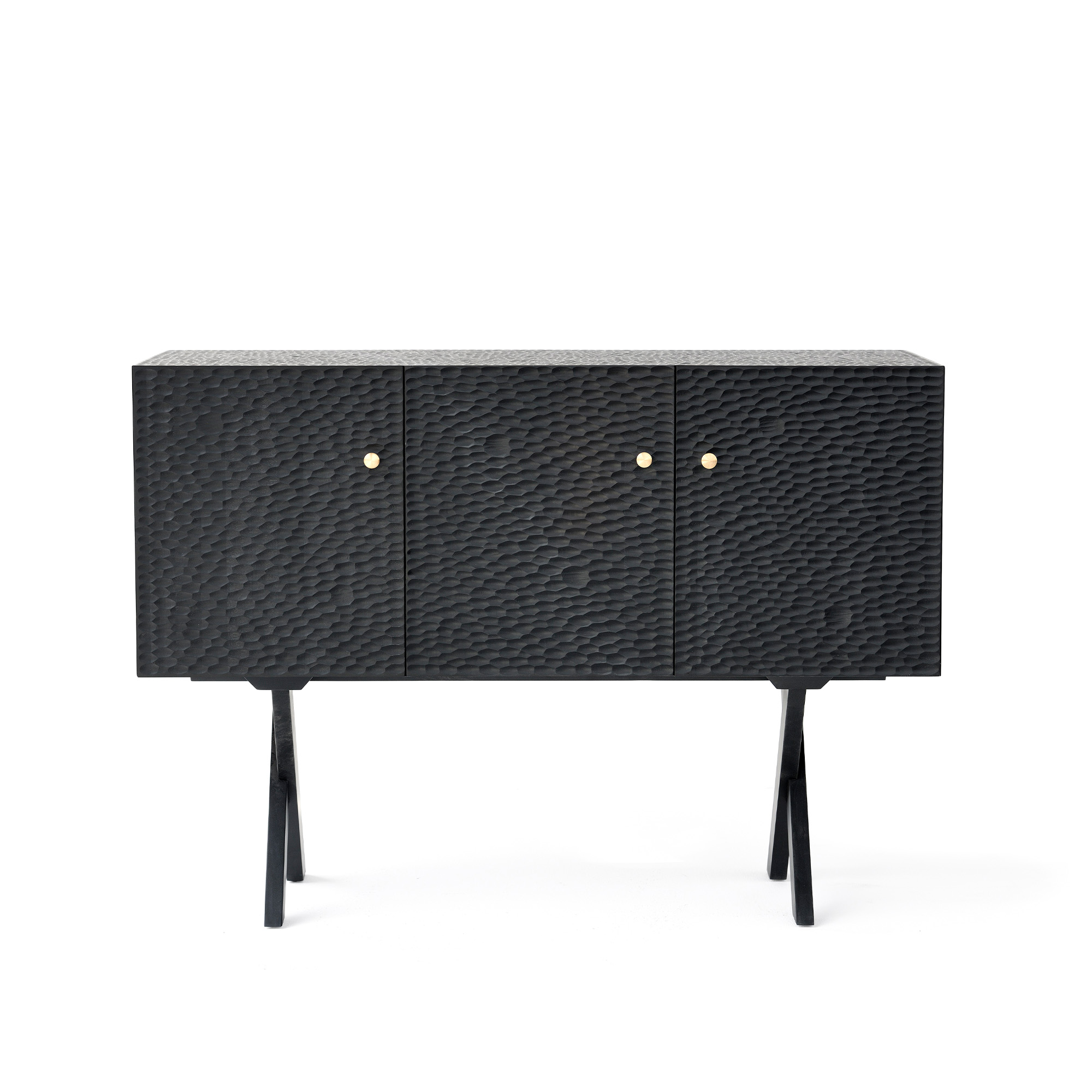 Zanat - Touch Sideboard, 3 doors/Brons, Oljad valnöt 129 cm - Skänkar och sideboards - Studioilse - Träfärgad - Trä | Möbler - Förvaring Och Hyllor - Skänkar Och Sideboards | Möbelexperten