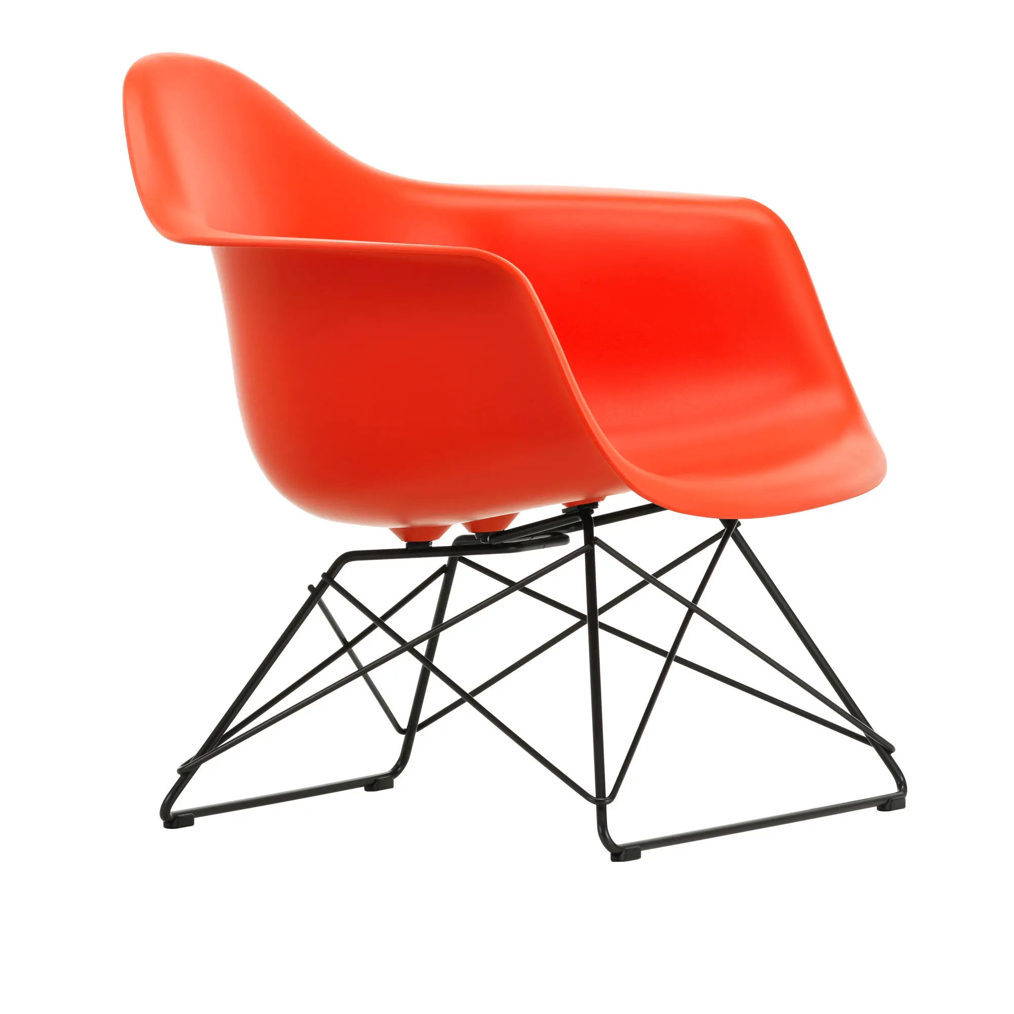 Eames RE Plastic Armchair LAR fåtölj Basic Dark