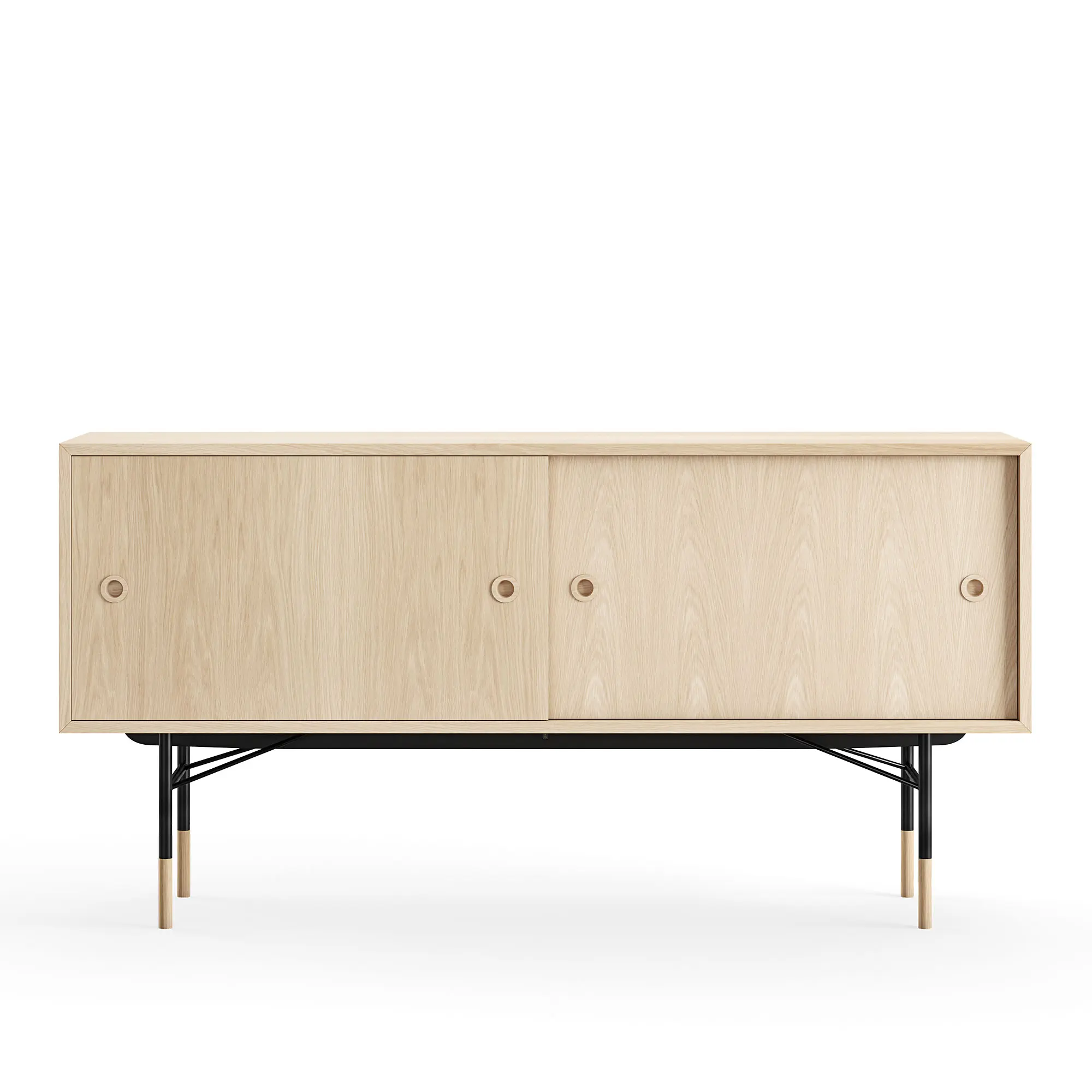 Sideboard utan lådor Oak Veneer