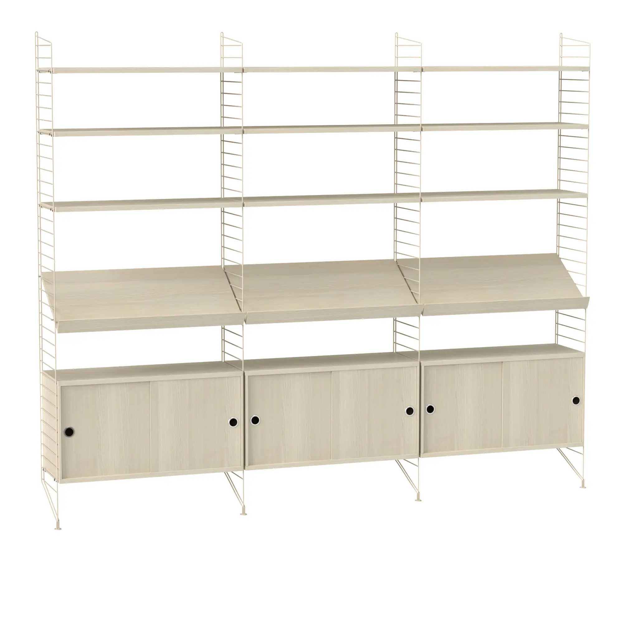 Vardagsrum Hyllsystem G Ask / Beige