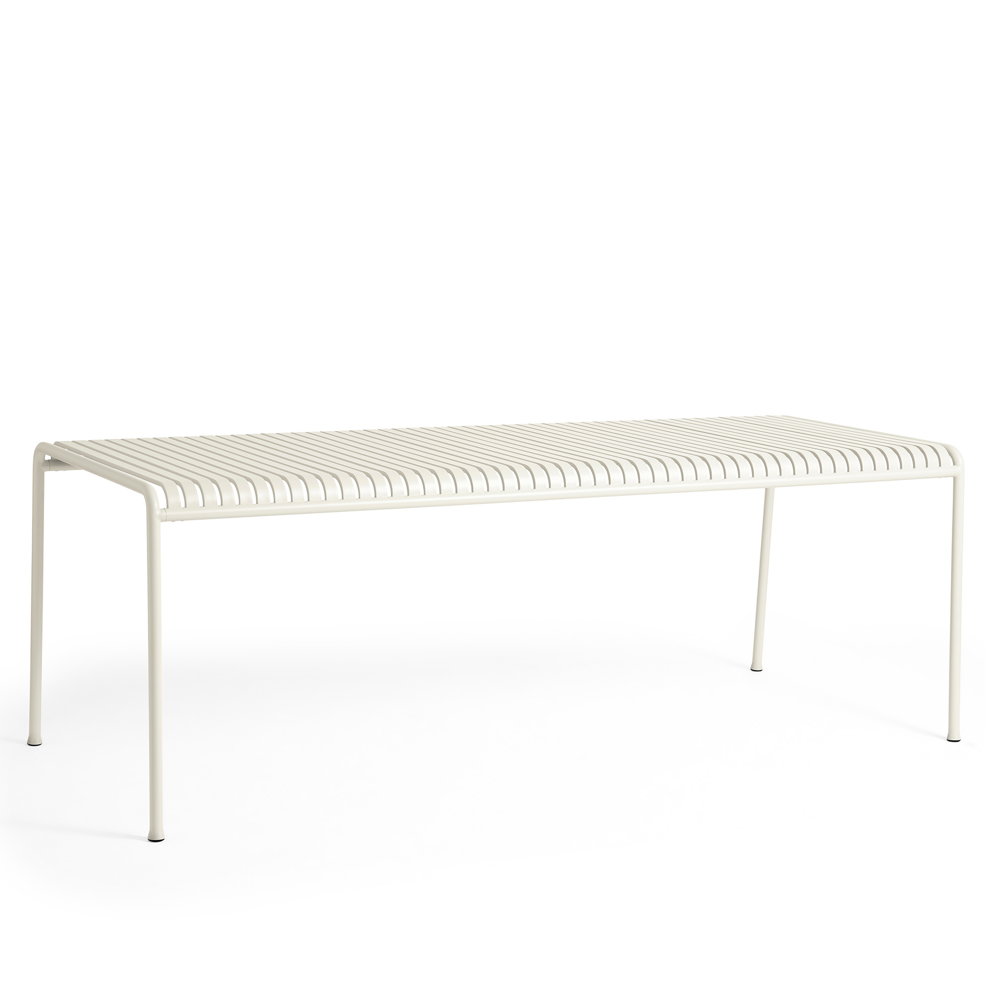 hay - palissade table l220 x w90 x h75 4 legs cream white - matbord utomhus - ronan & erwan bouroullec - metall