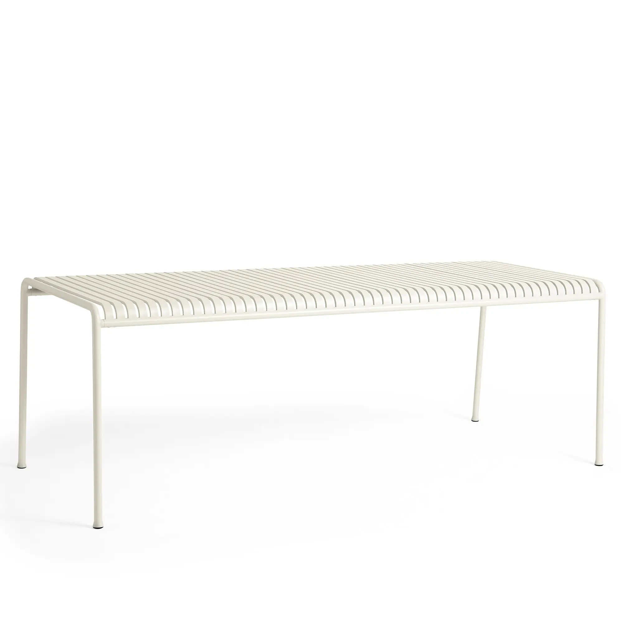 Palissade Table L220 x W90 x H75 4 Legs Cream White
