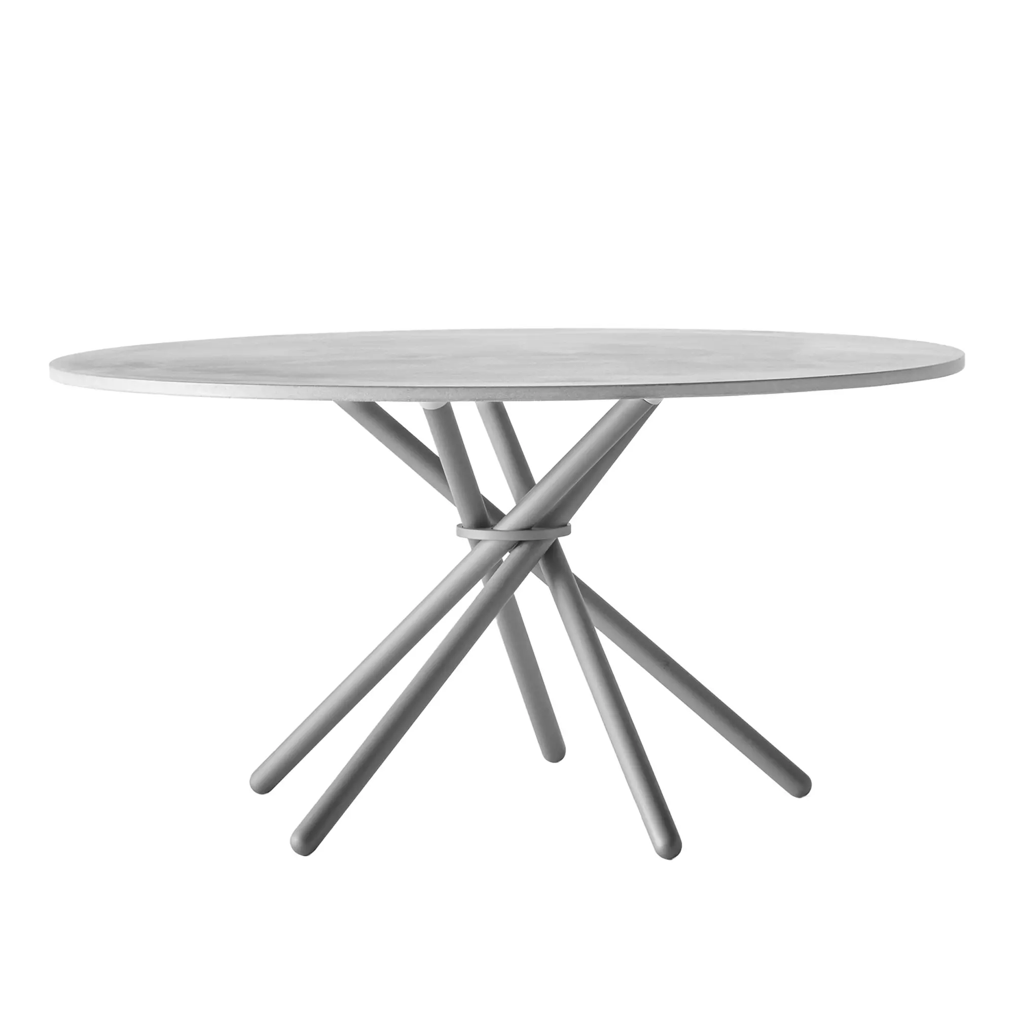 Hector 140 - Dining Table, Linoleum Conifer / Dark Oak / Brass