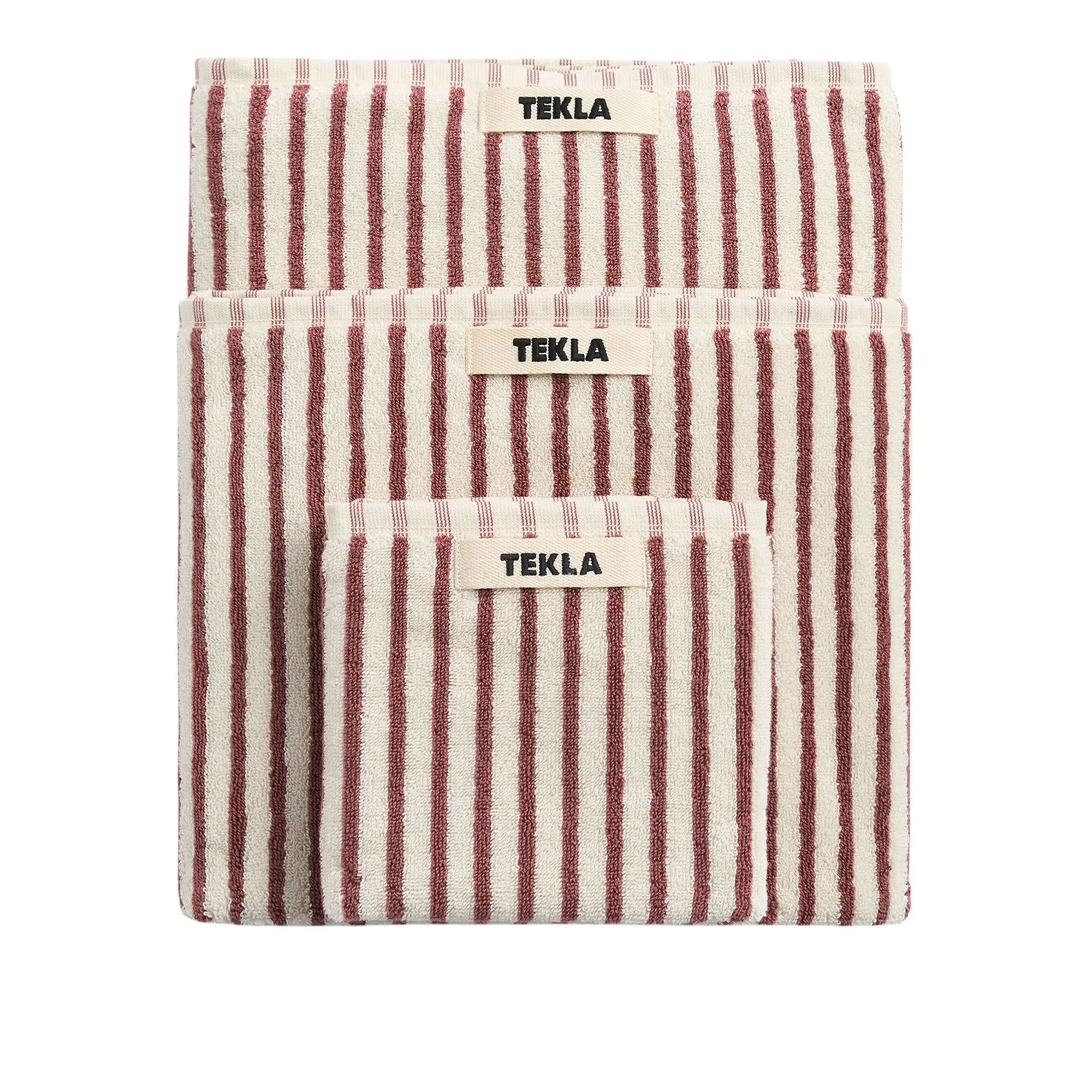 Terry towel ripple stripes 50 x 90 cm