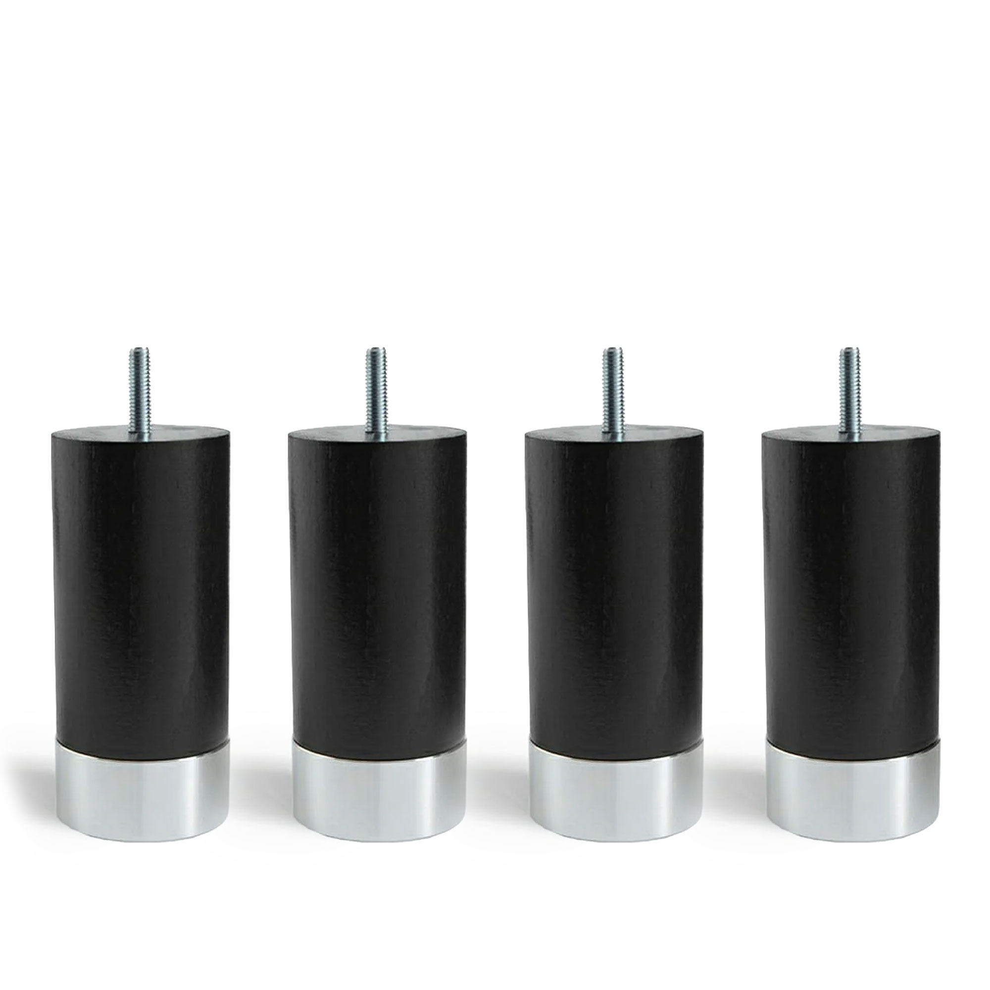 Carpe Diem Beds - Cylinder Sängben Black With Alu. Foot 13 cm - Sengeben - Tre farget