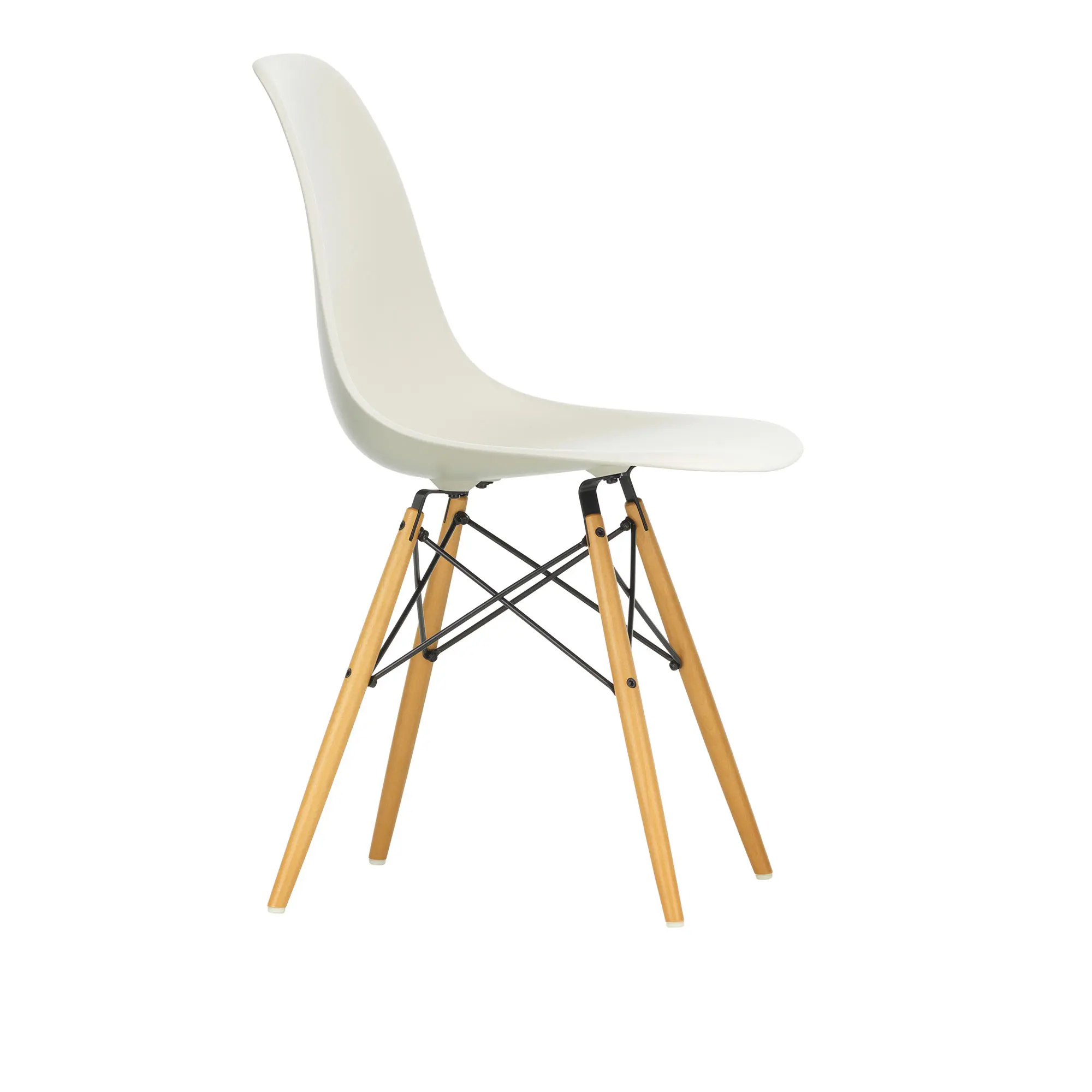 Eames RE Plastic Chair DSW stol Golden Maple