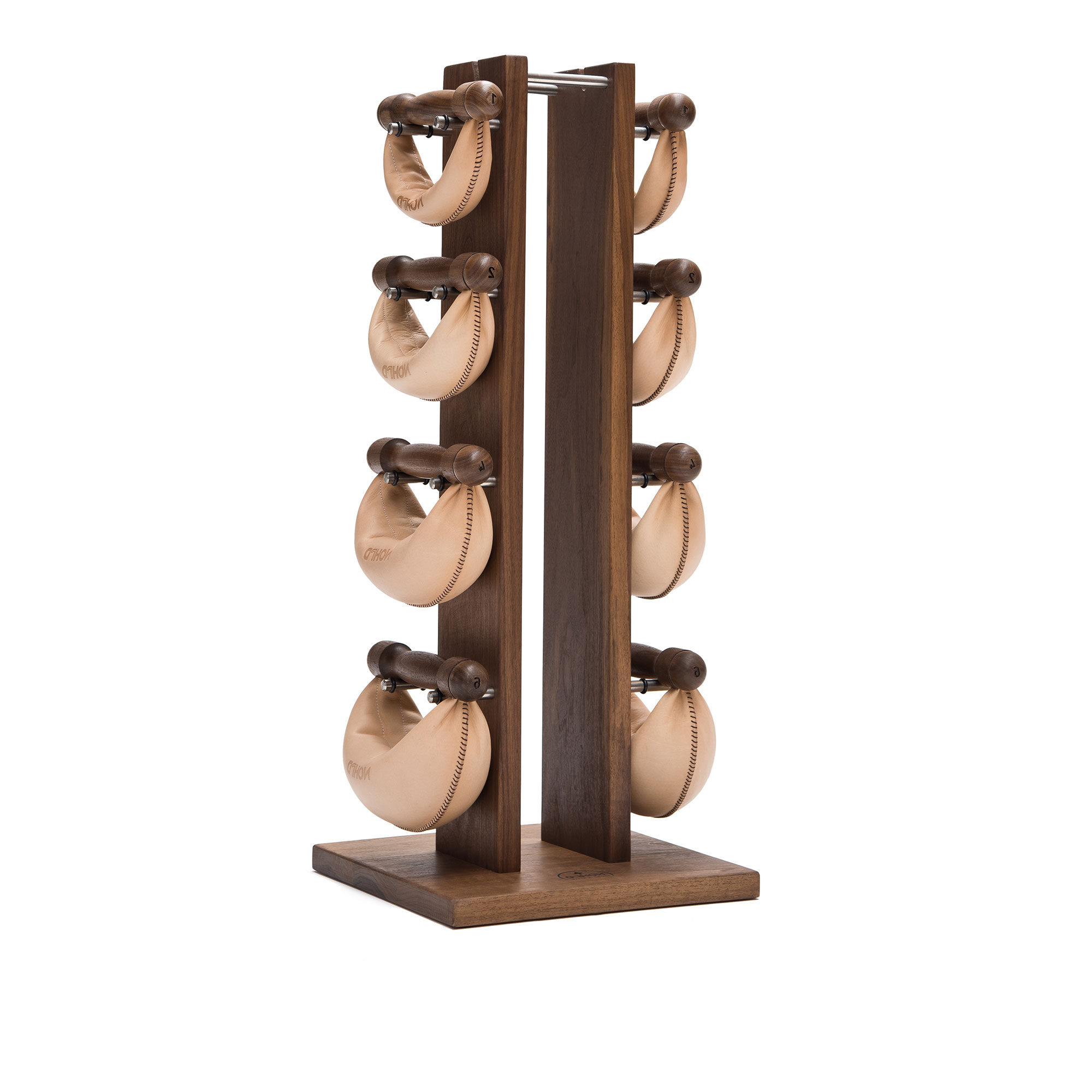 WaterRower - NOHrD SwingTower Hand-weight Set, Walnut Beige - Träningsredskap - Träfärgad