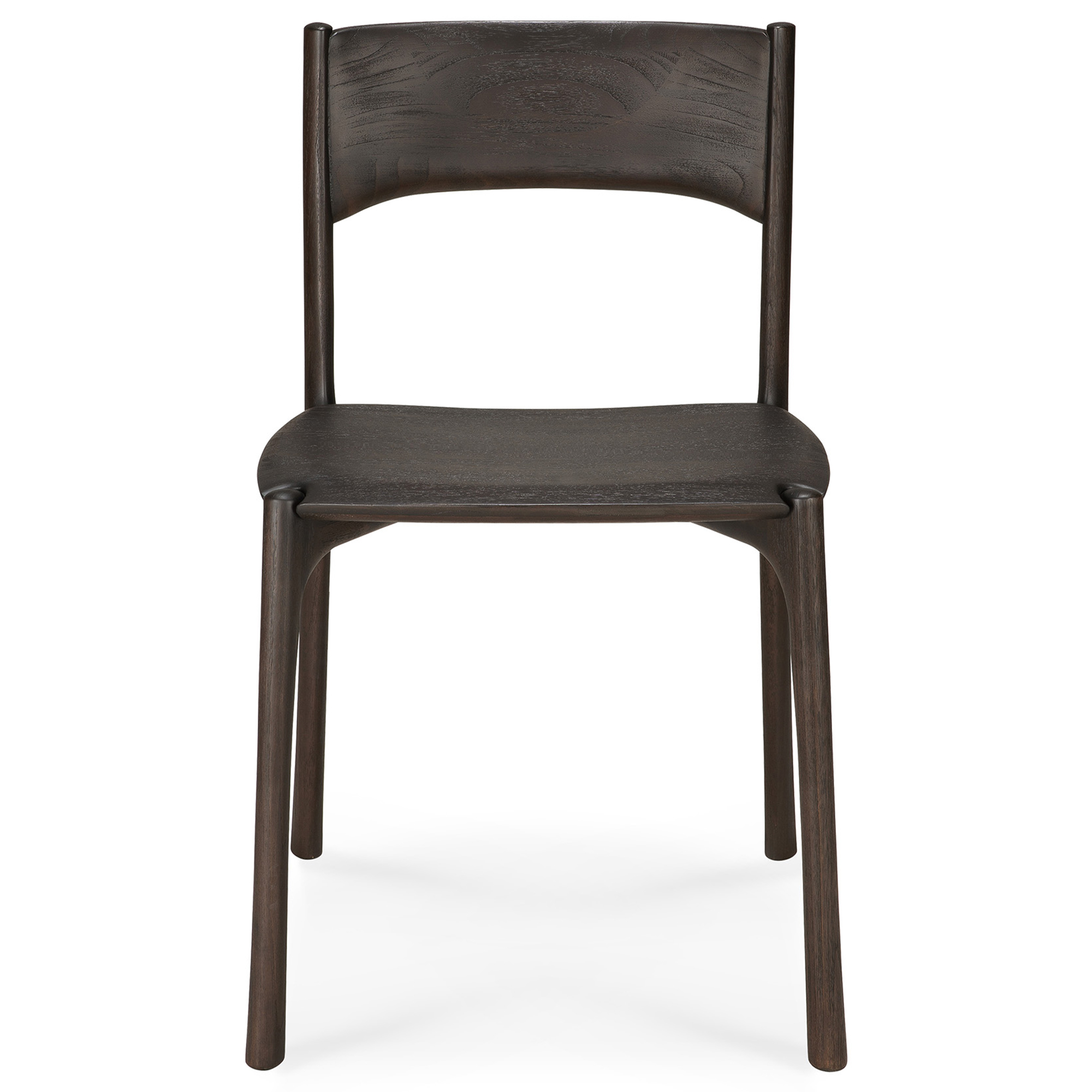 Ethnicraft - PI Dining Chair - Varnished Teak - Dark Brown - Matstolar - Alain Van Havre - Träfärgad - Trä | Möbler - Stolar Och Pallar - Matstolar | Möbelexperten