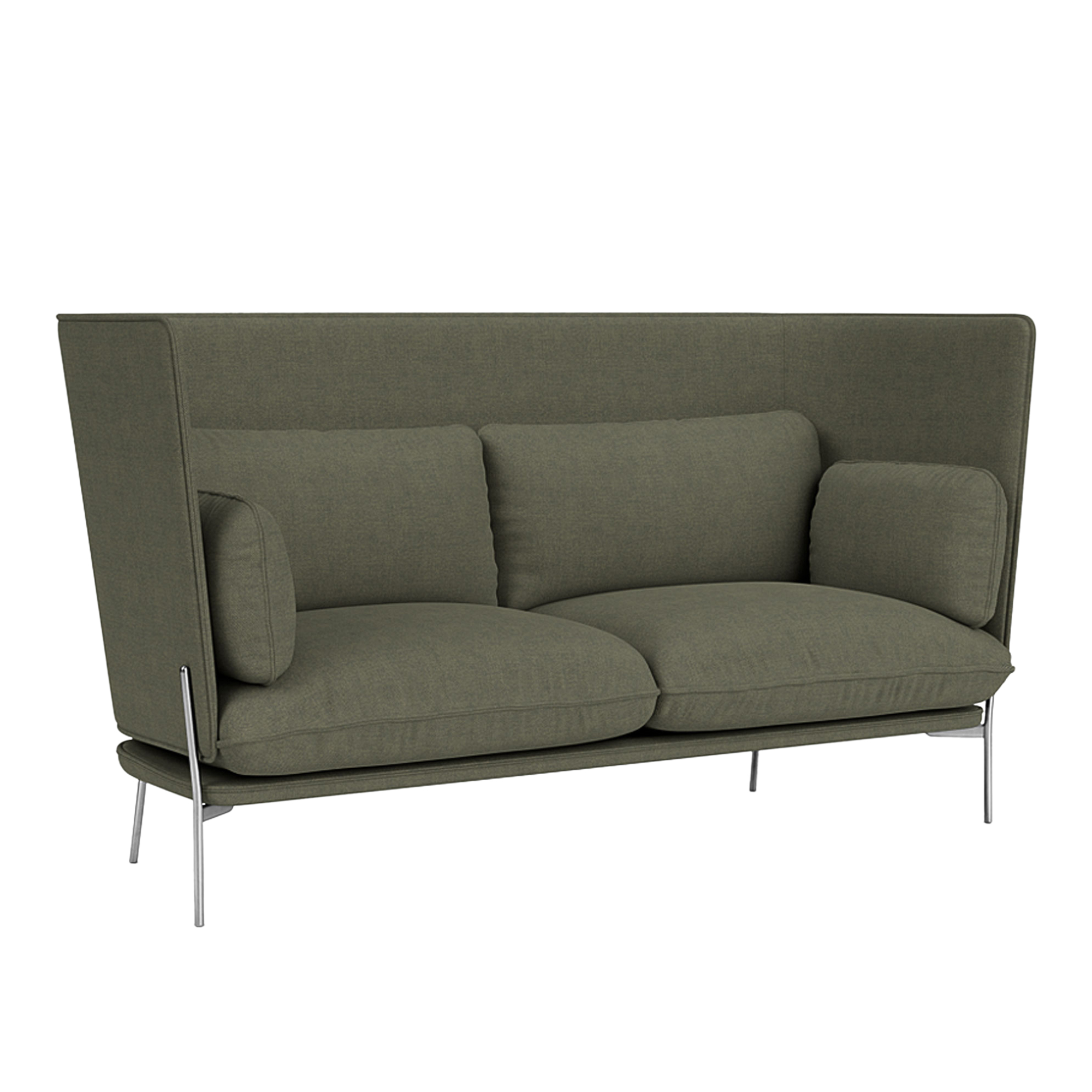 &Tradition - Cloud LN7 - Chrome - Fabric cat.2 - Fiord 961 - Soffor - Luca Nichetto