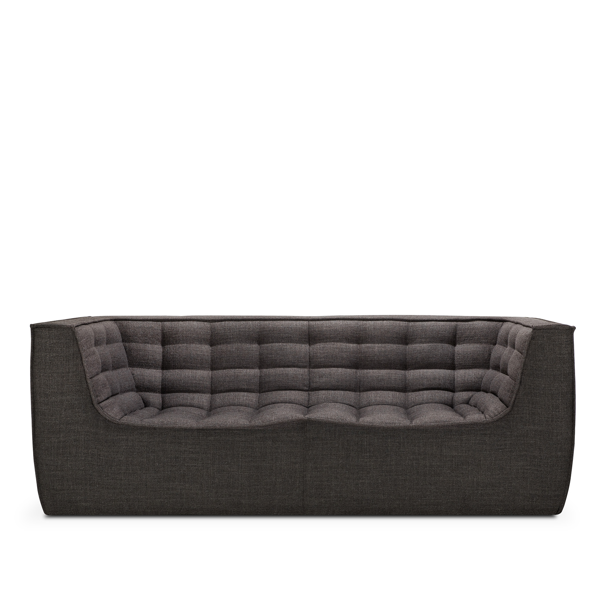 Ethnicraft - N701 sofa - Dark Grey fabric - 2 seater - Soffor - Grå - Textilmaterial