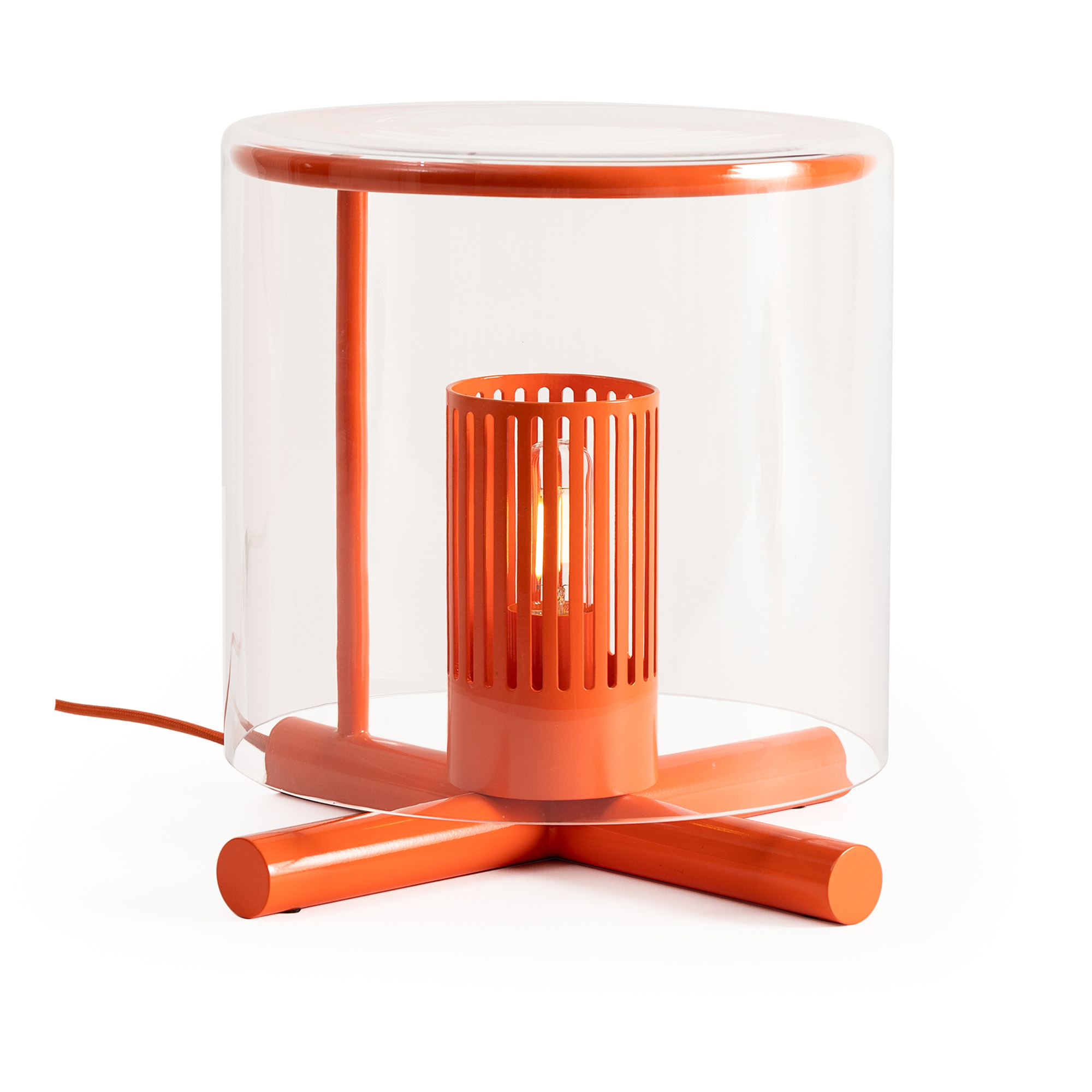 design house stockholm - fireplace table lamp orange - bordslampor - hybe design team - orange