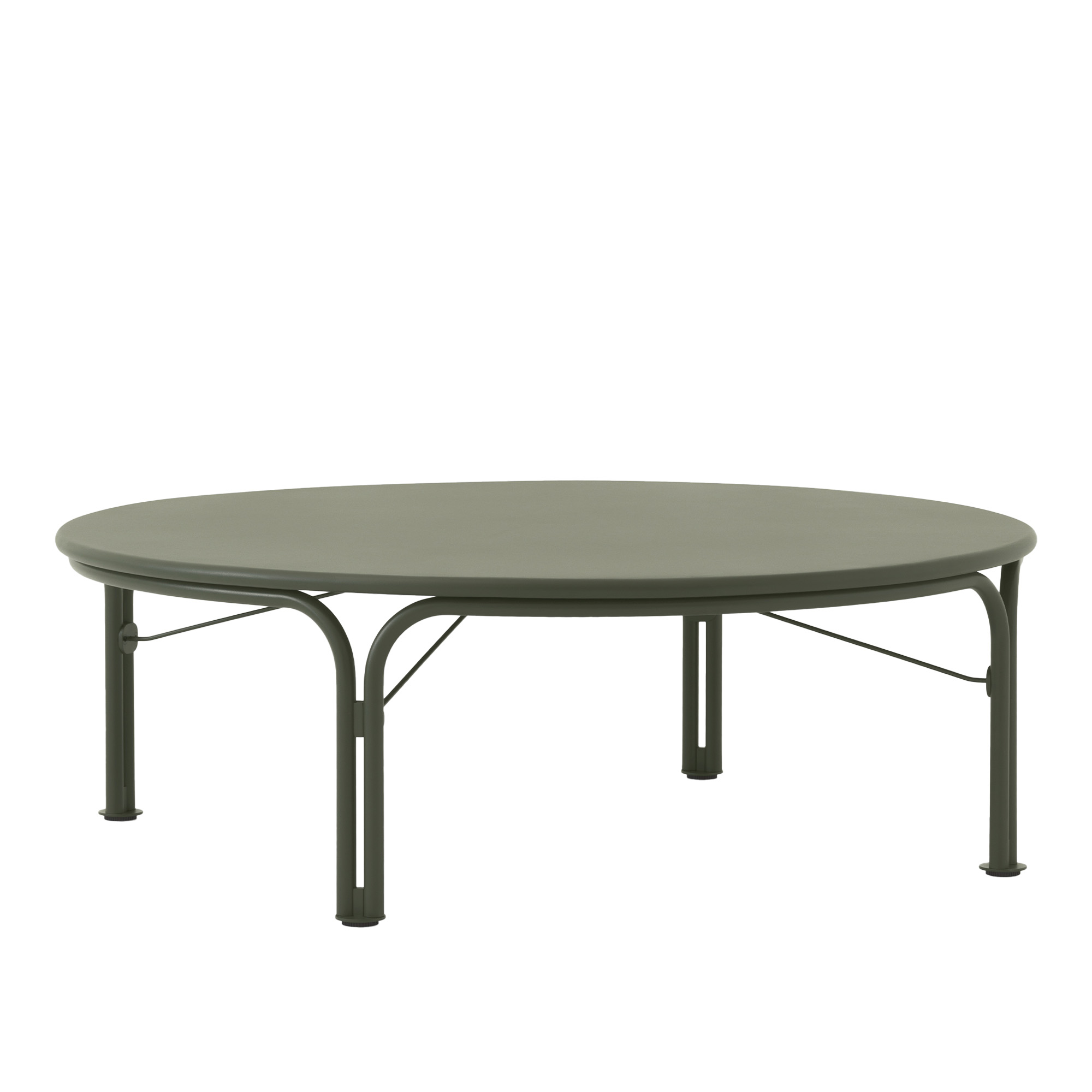 &Tradition - Thorvald Outdoor Coffee Table SC109 &Oslash;115 cm Bronze Green - Soffbord utomhus - Space Copenhagen - Metall