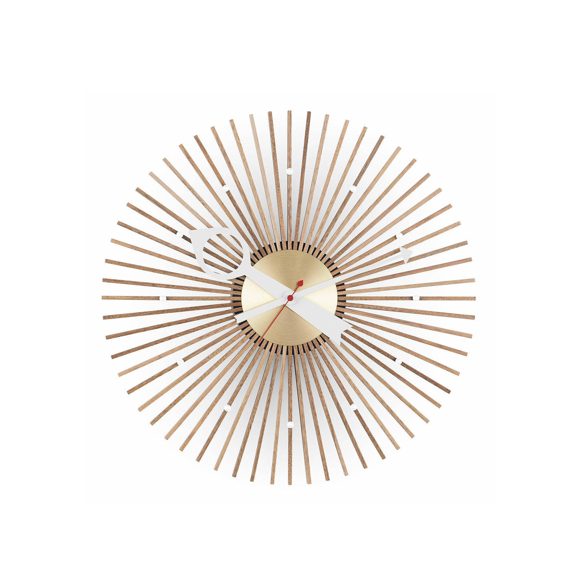 Vitra - Popsicle Clock - Walnut - Klockor - George Nelson/Charles Pollock - Brun