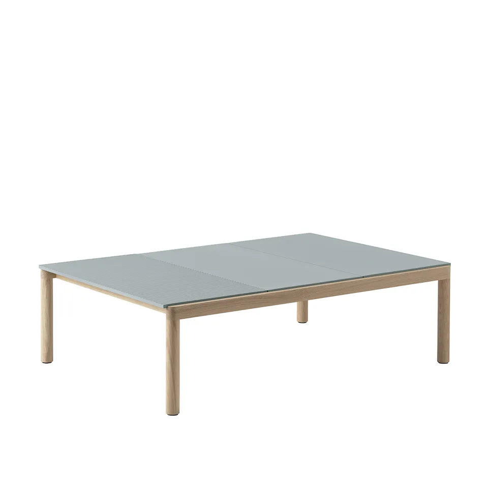 Couple Coffee Table 2 Plain 1 Wavy  120 x 84 x 35