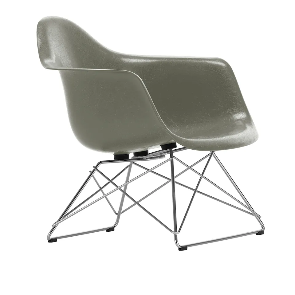 Eames Fiberglass Armchair LAR fåtölj Chrome