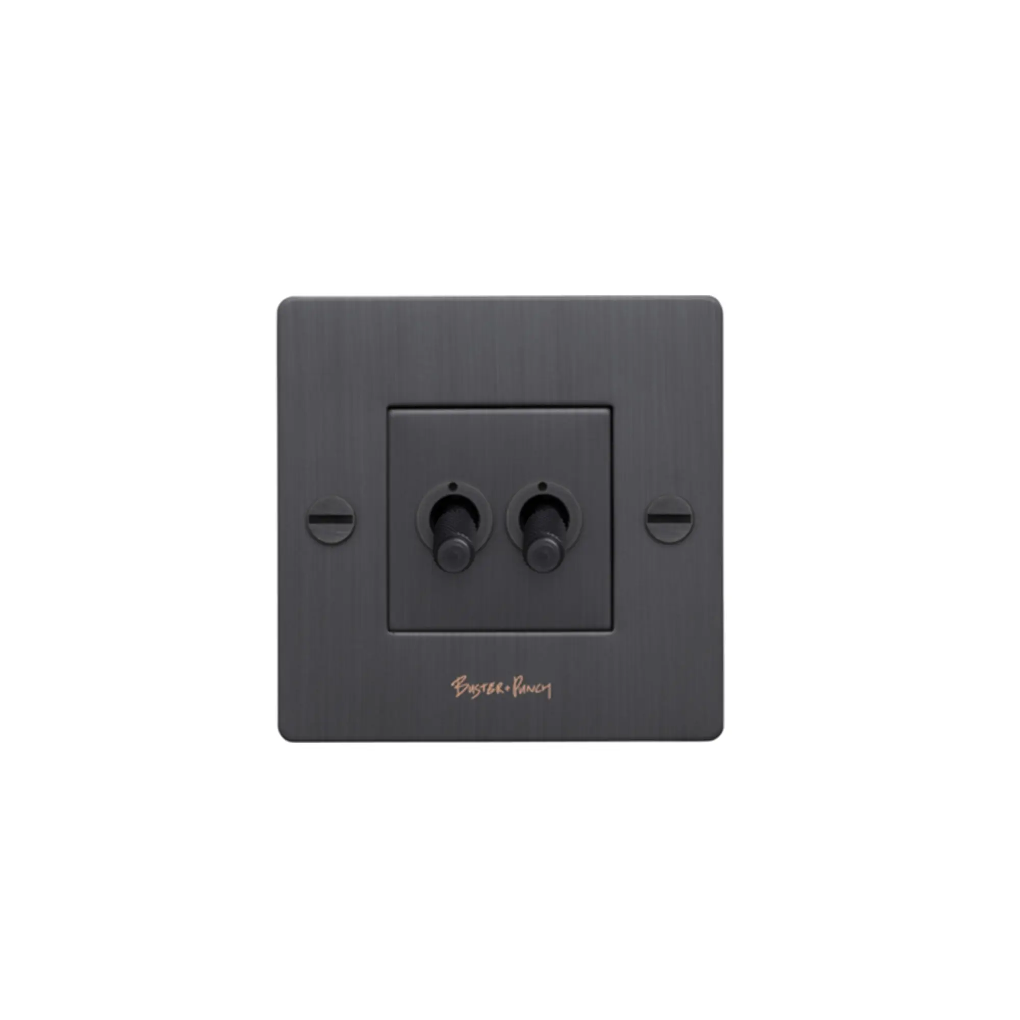 EU 1G Double Toggle Switch With Logo