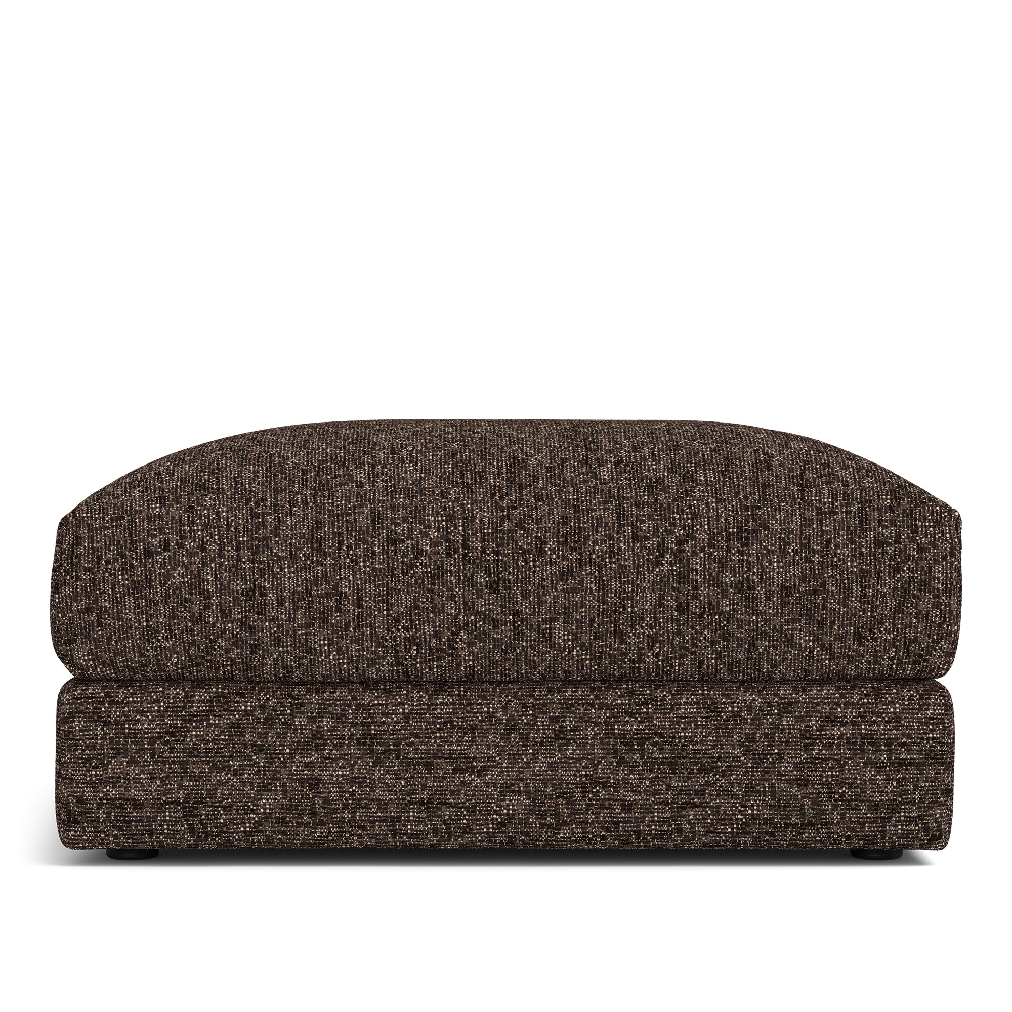 NOGA - Pavarotti Ottoman Lucinasco 17 Fixed Upholstery - Fotpallar - Dun/Metall/Tr&auml;/Skum
