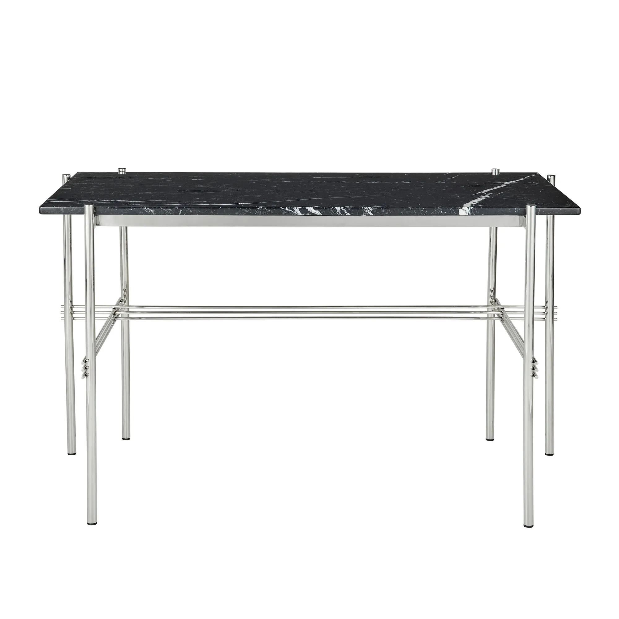 TS skrivbord polerat stål