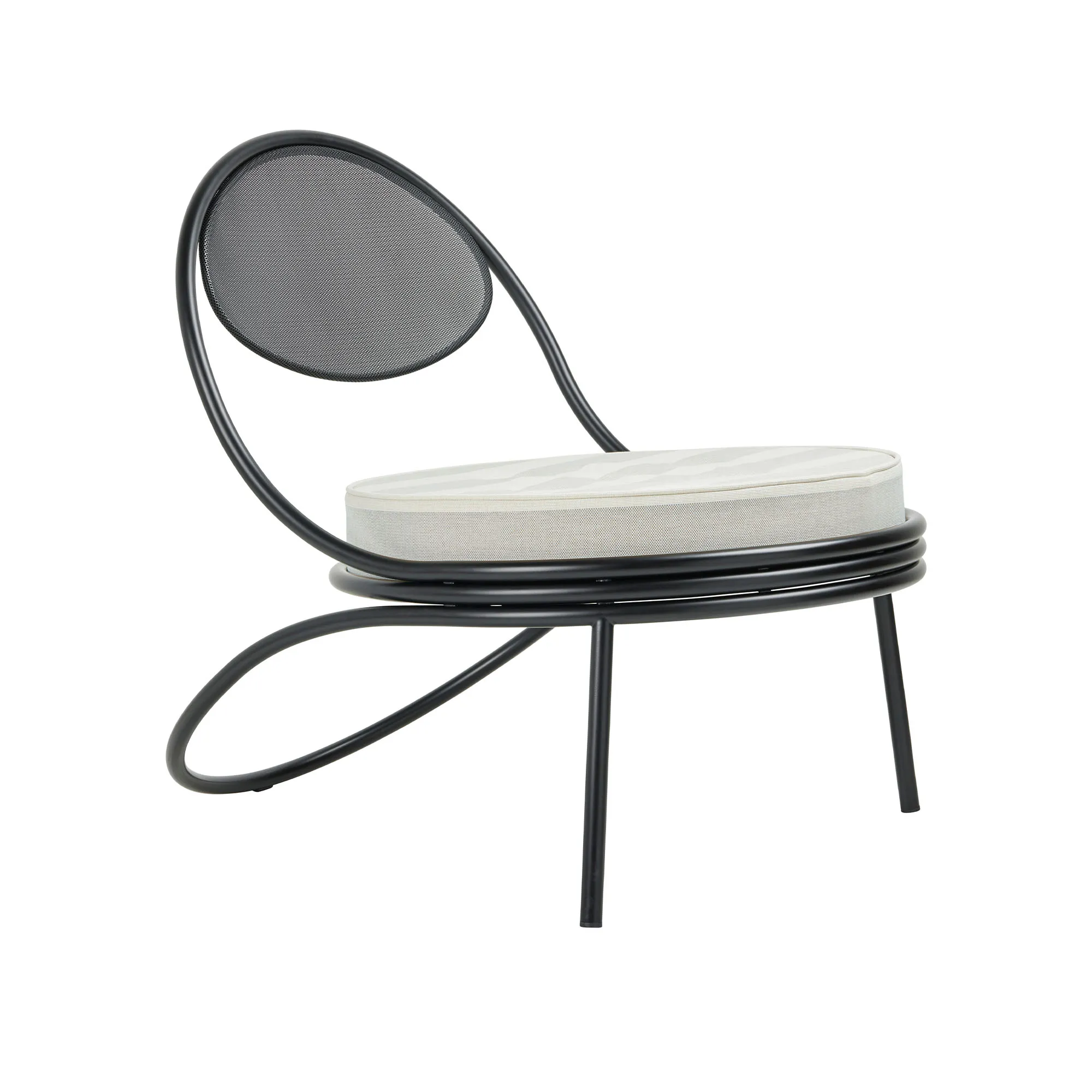 Copacabana utomhusfåtölj Black Semi Matt