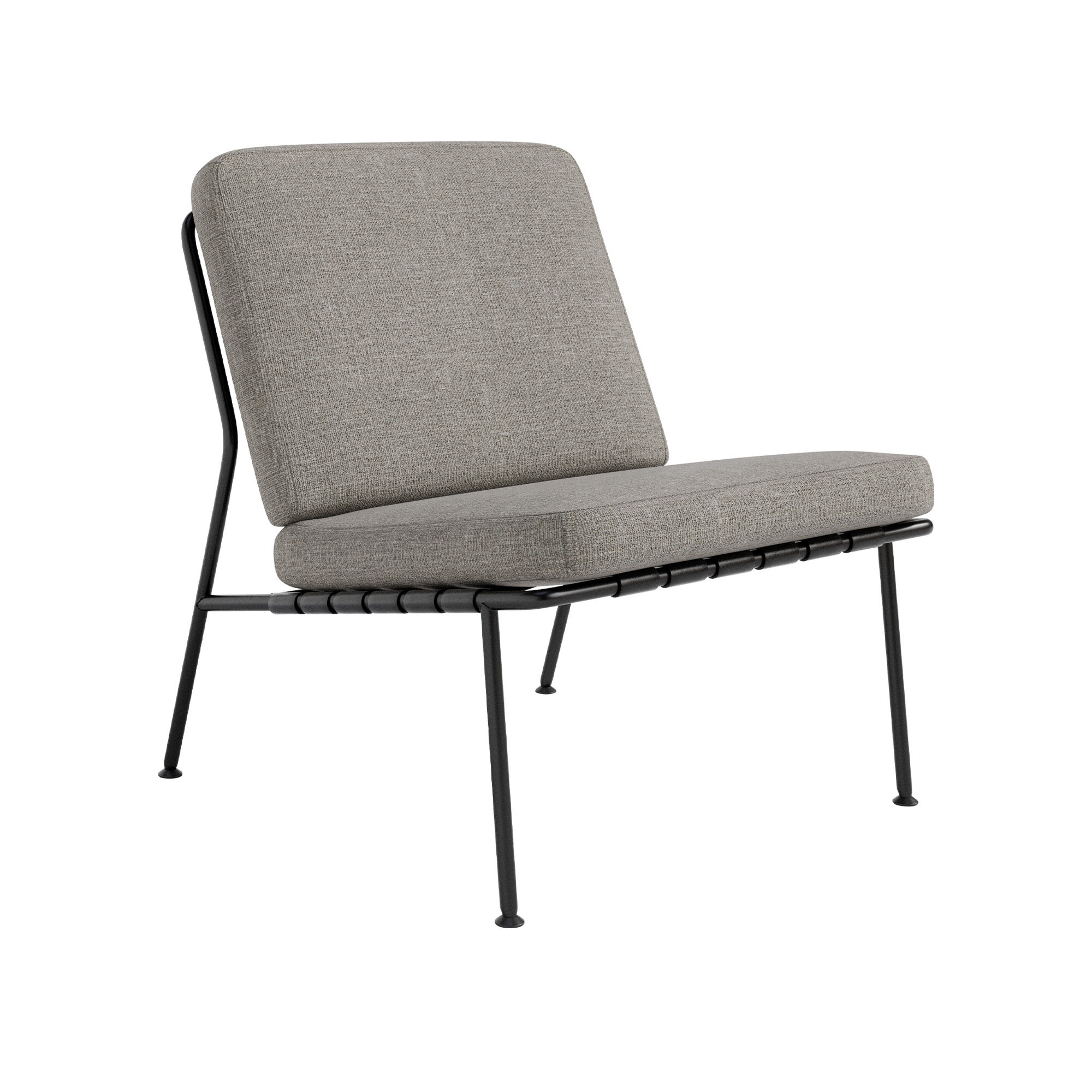 DUX - Domus Chair Steel, Prisgrupp 6 Tosca 04 - Fåtöljer - Alf Svensson - Svart - Läder/Metall/Skum